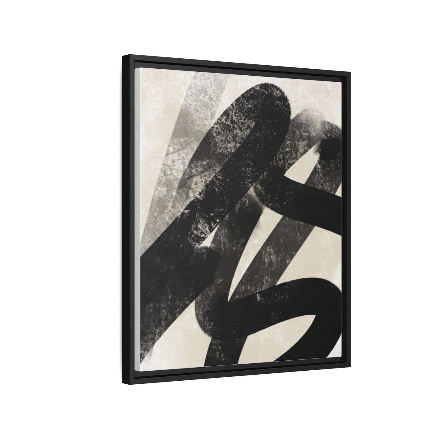 Modern Abstract Framed Canvas Art - Multi-Color Decorative Wall Decor