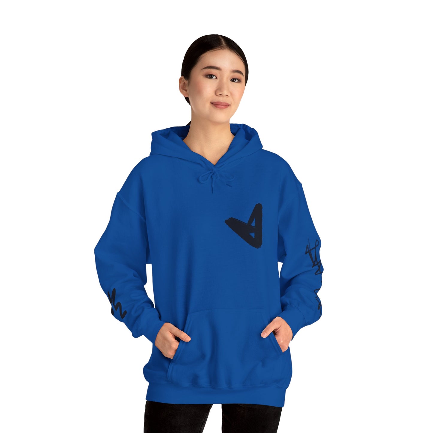 Black hart hoddie
