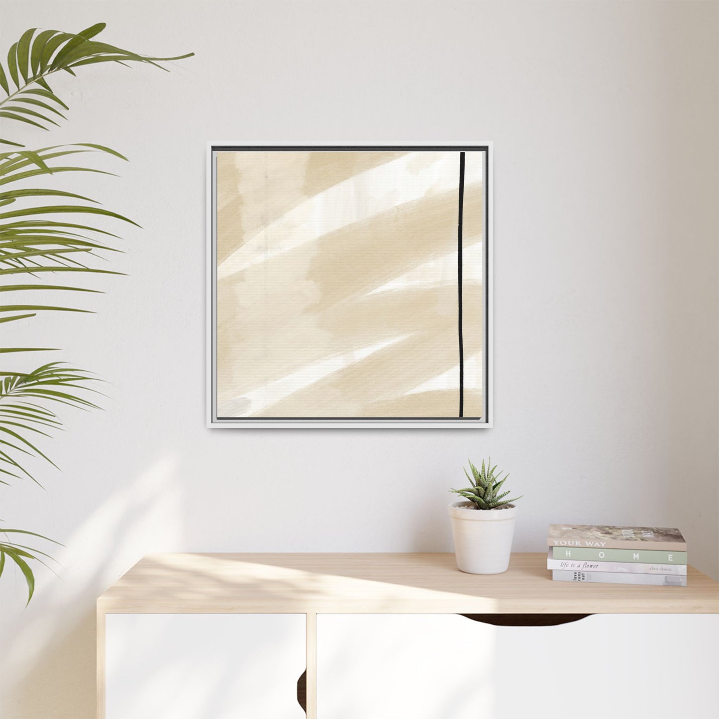 Modern Abstract Framed Canvas Art - Multi-color Wall Decor
