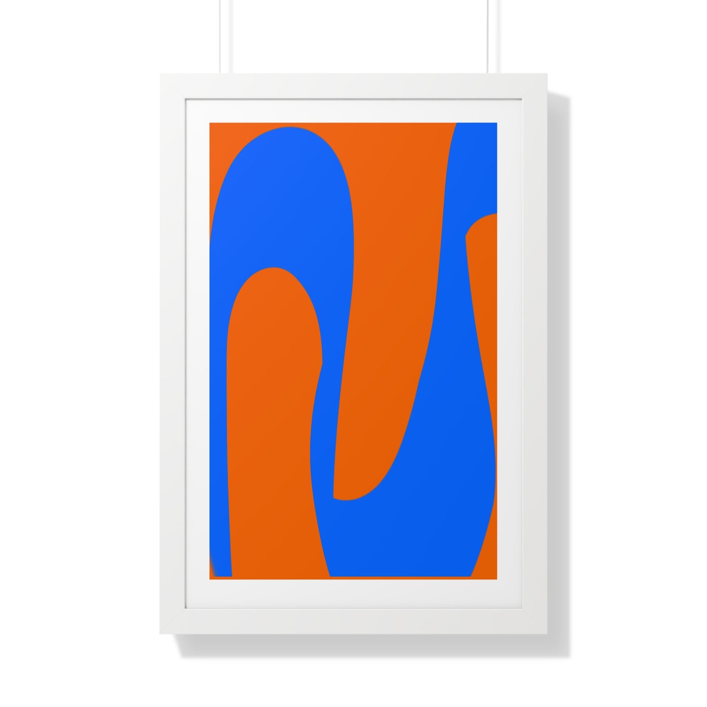 Orange and Blue Poster