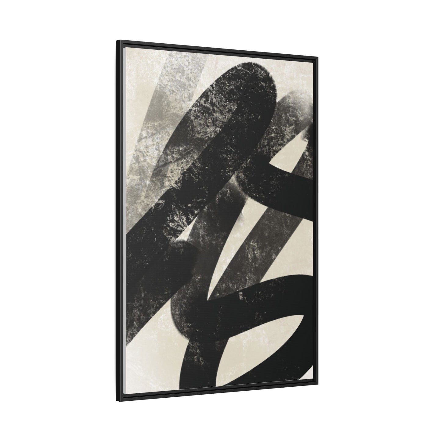 Modern Abstract Framed Canvas Art - Multi-Color Decorative Wall Decor
