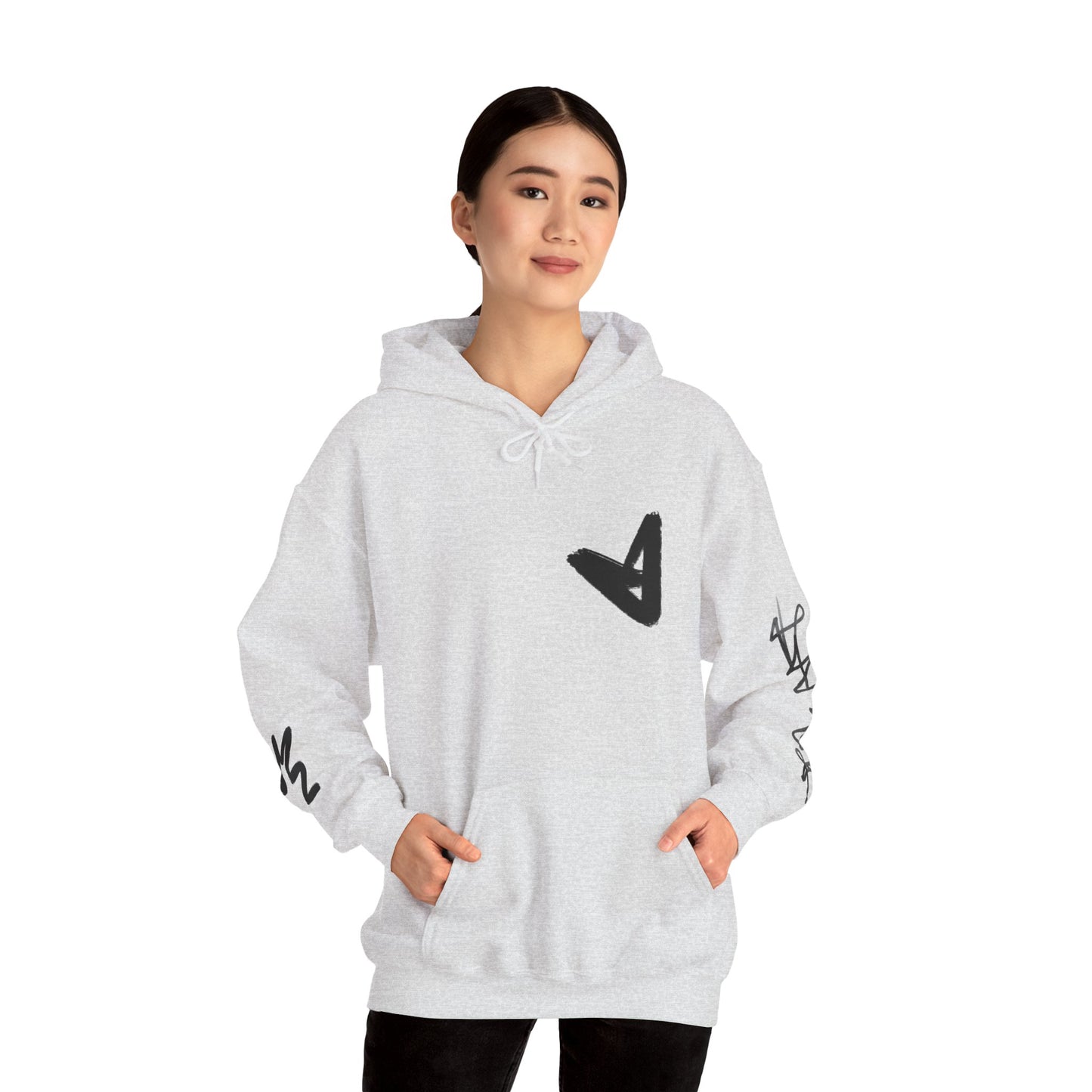 Black hart hoddie