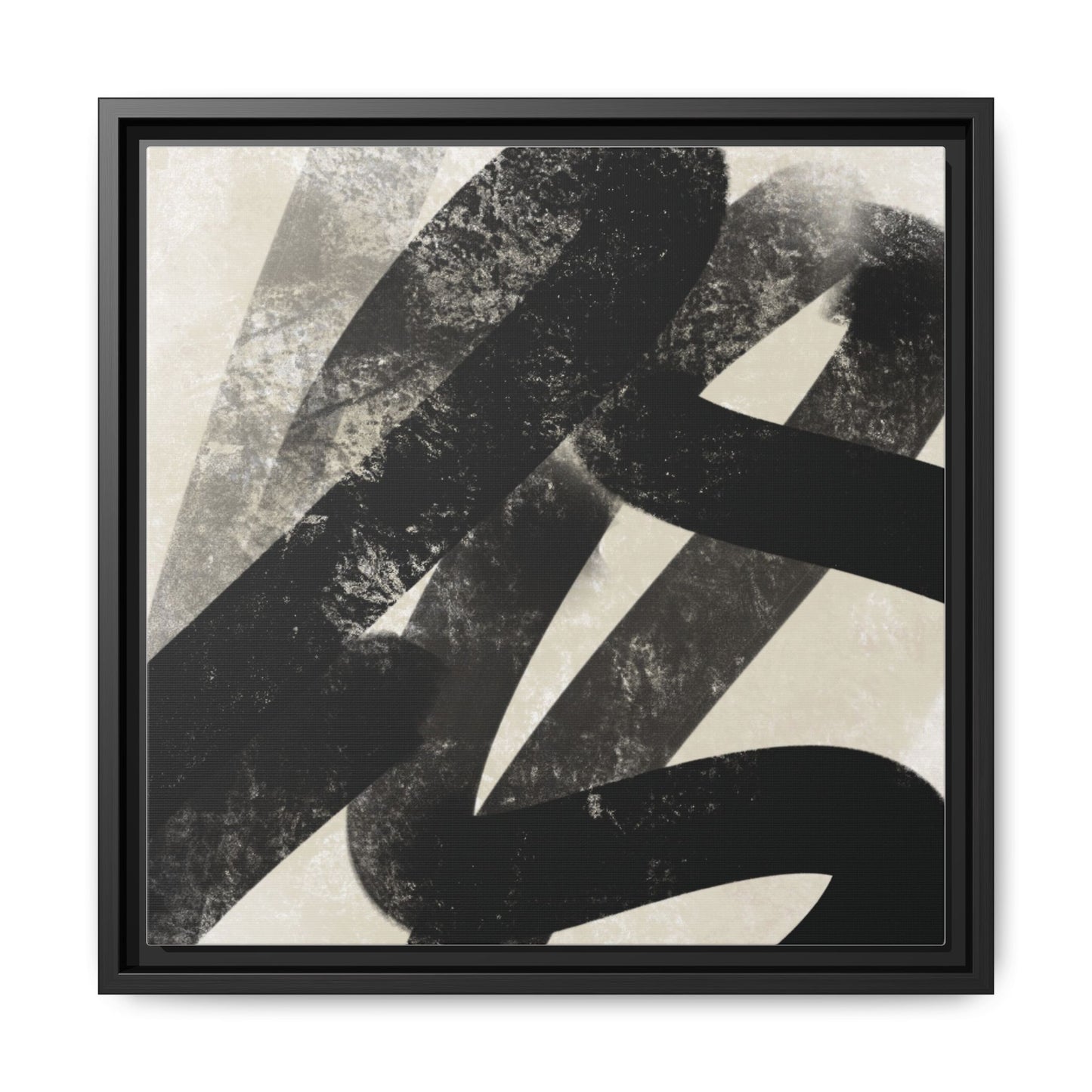 Modern Abstract Framed Canvas Art - Multi-Color Decorative Wall Decor