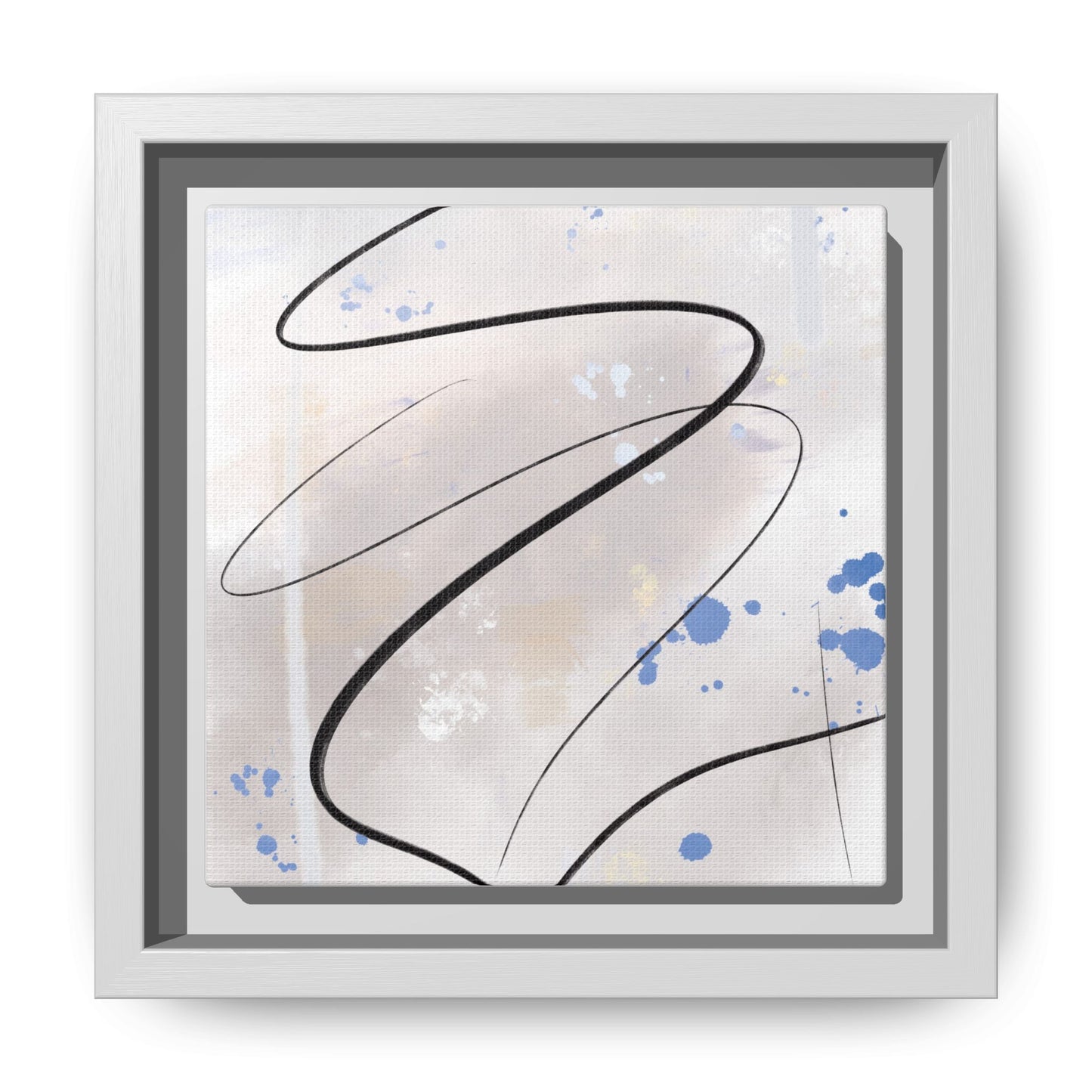 Framed Abstract Canvas Art - Modern Multi-Color Wall Decor