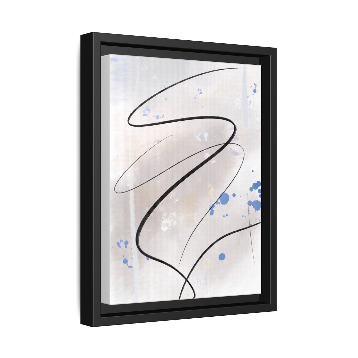 Framed Abstract Canvas Art - Modern Multi-Color Wall Decor