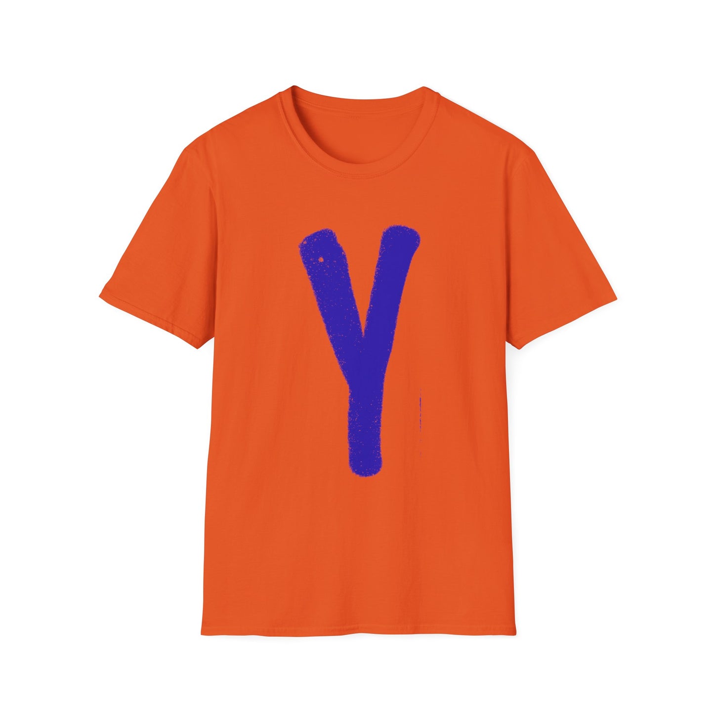 Unisex Softstyle T-Shirt - Blue 'Y' & 'NOT?'