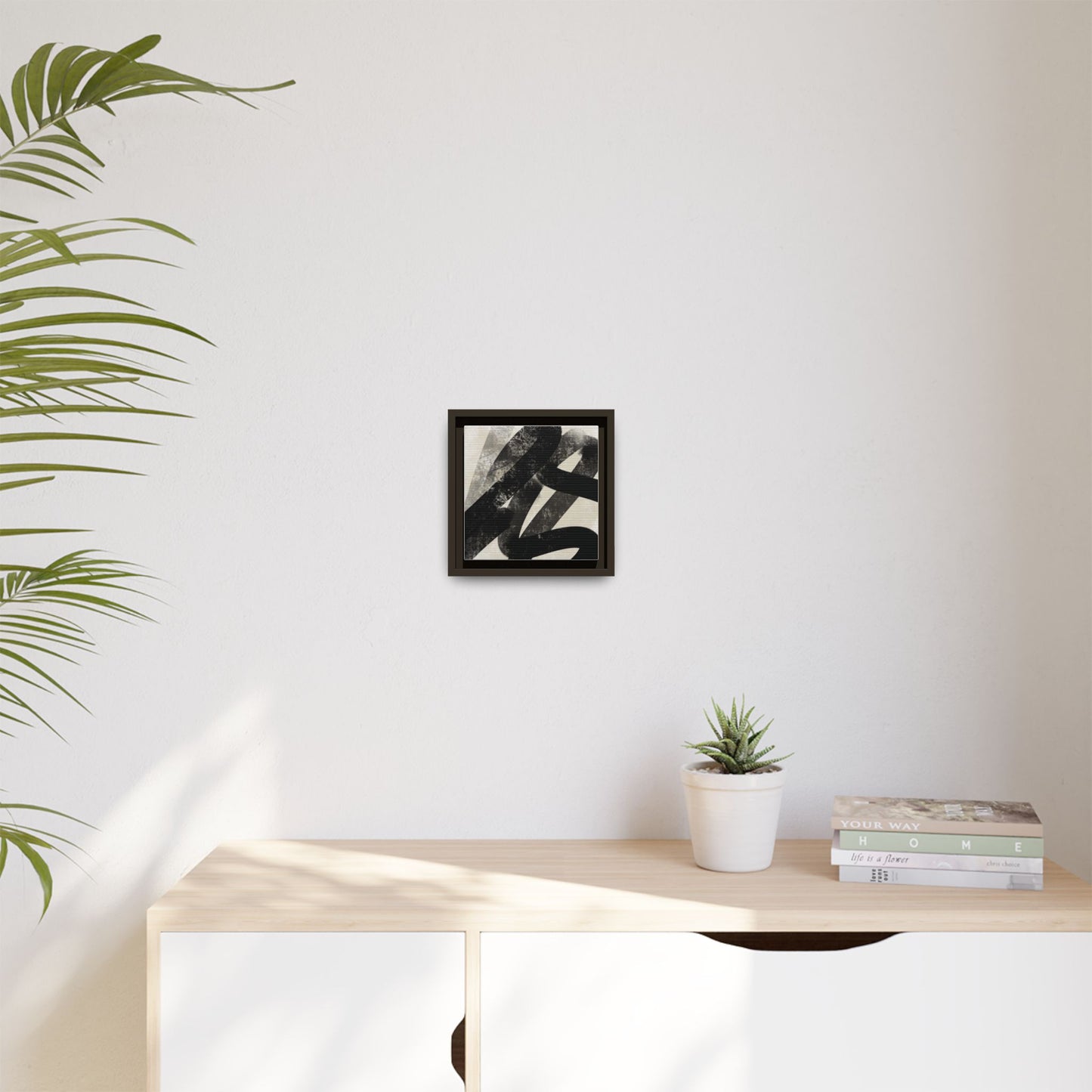 Modern Abstract Framed Canvas Art - Multi-Color Decorative Wall Decor