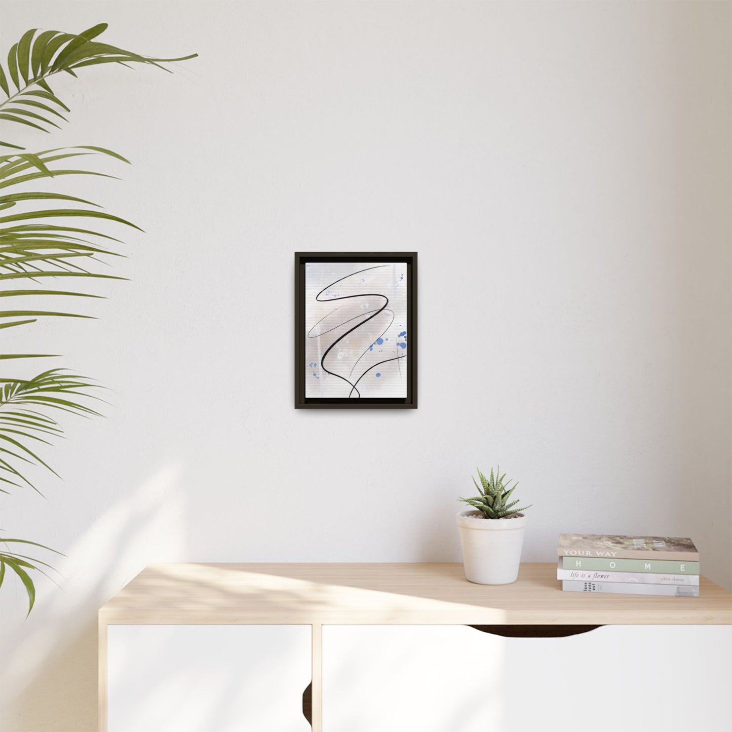 Framed Abstract Canvas Art - Modern Multi-Color Wall Decor