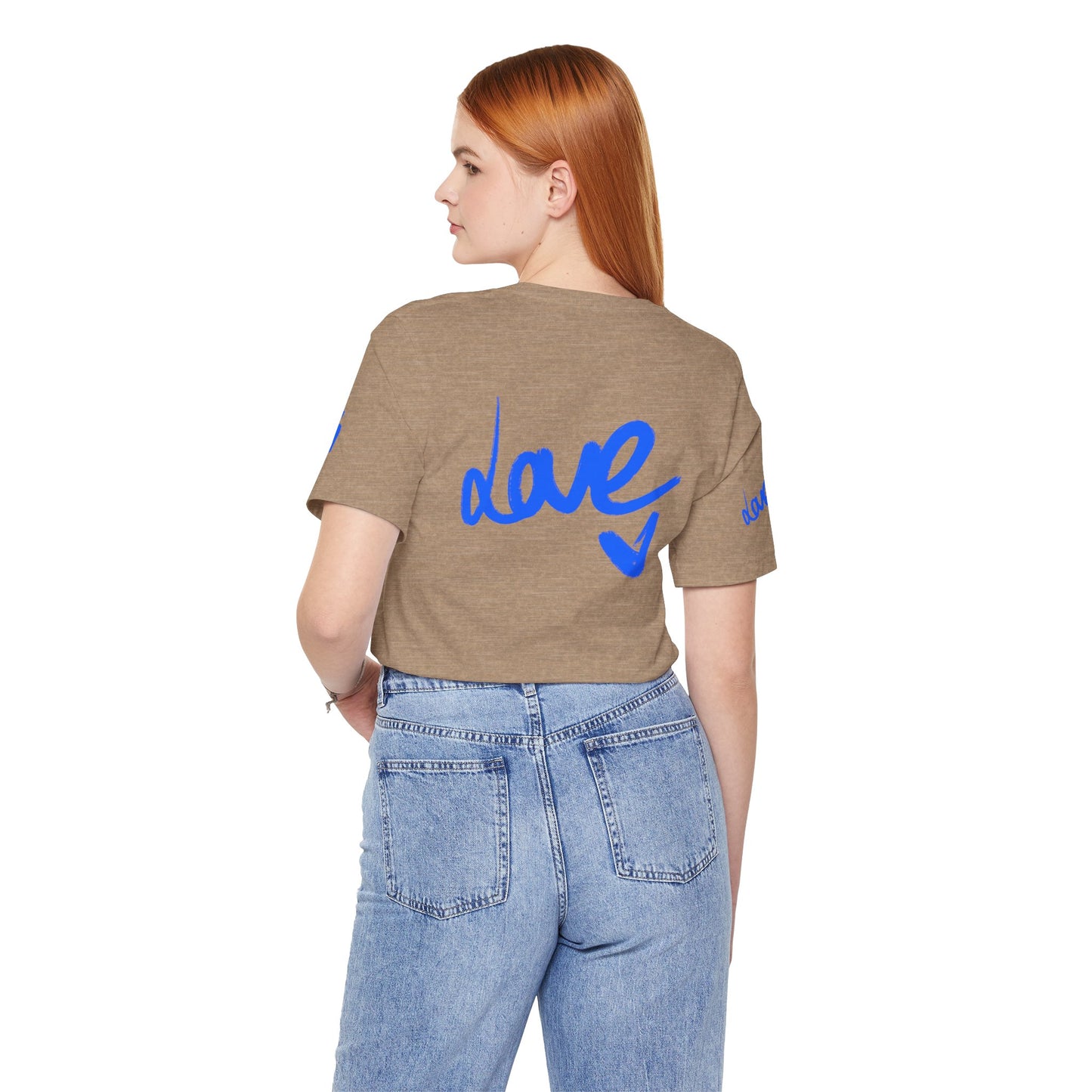 Casual Unisex Tee - Stylish 'dave' Graphic Short Sleeve Shirt