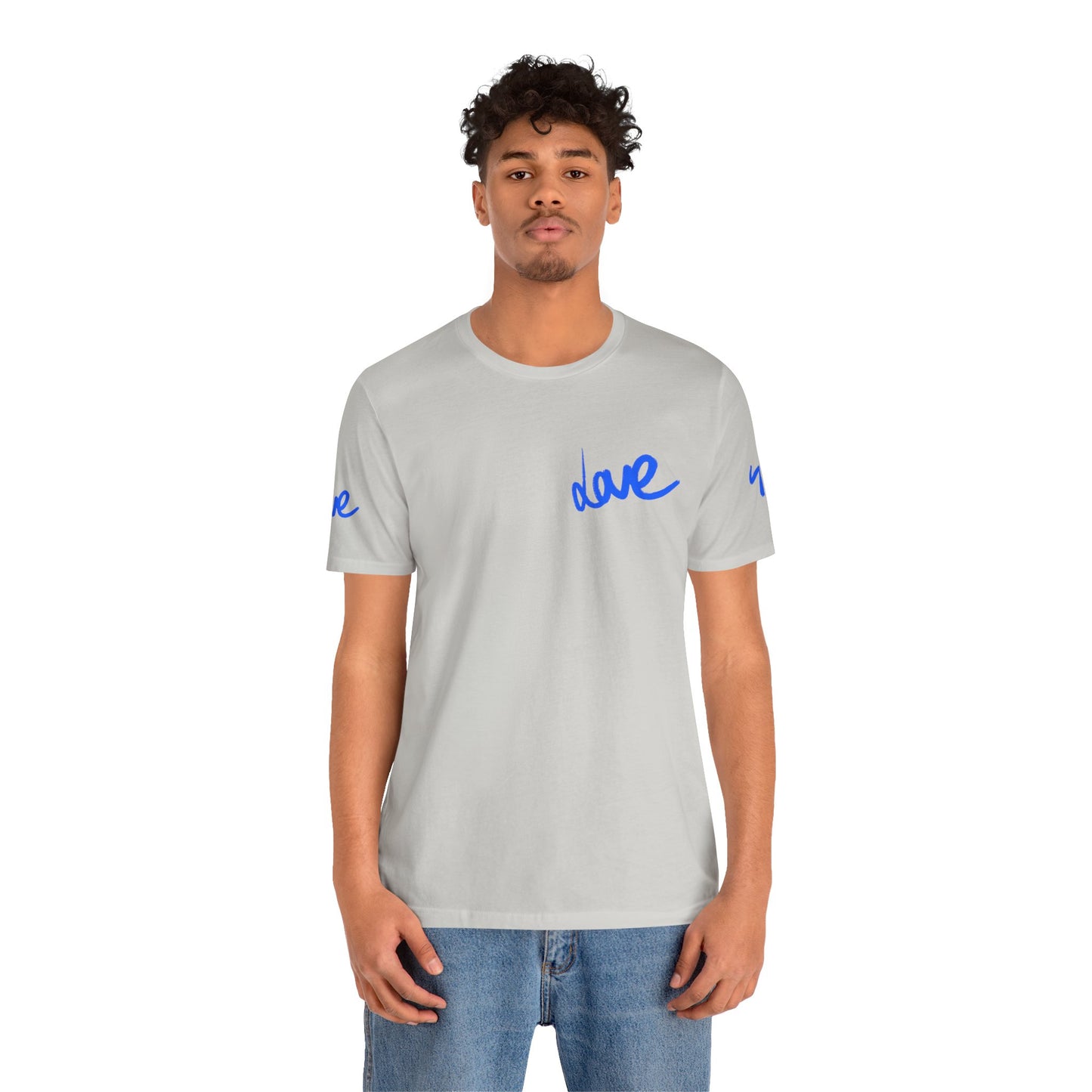Casual Unisex Tee - Stylish 'dave' Graphic Short Sleeve Shirt