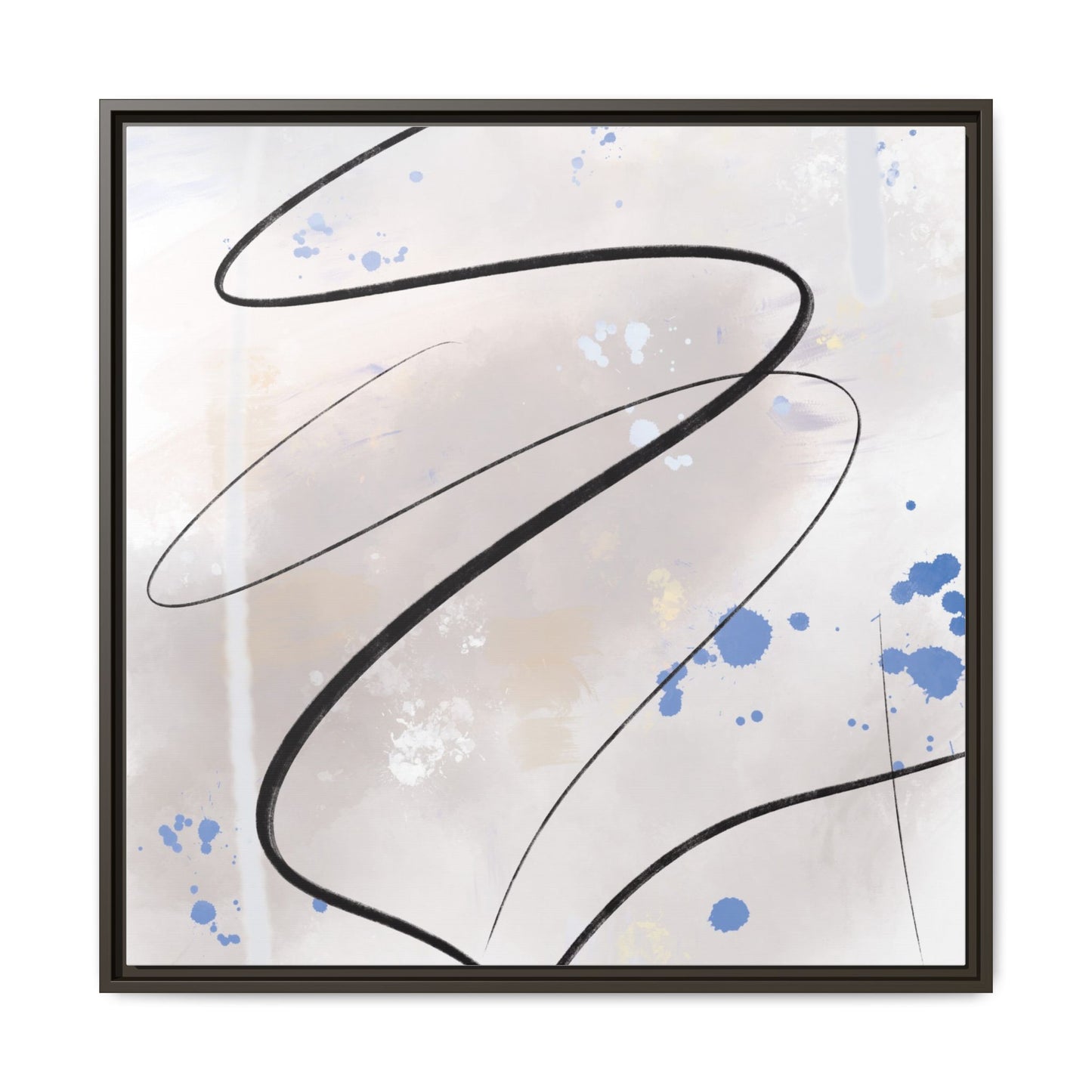 Framed Abstract Canvas Art - Modern Multi-Color Wall Decor