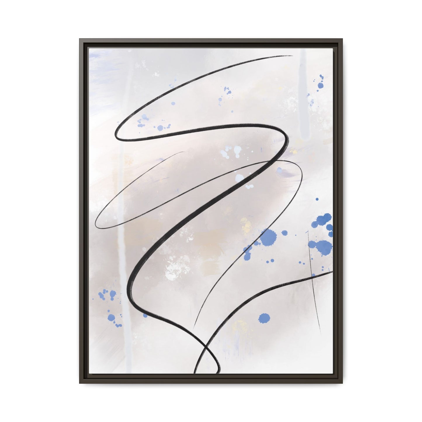 Framed Abstract Canvas Art - Modern Multi-Color Wall Decor
