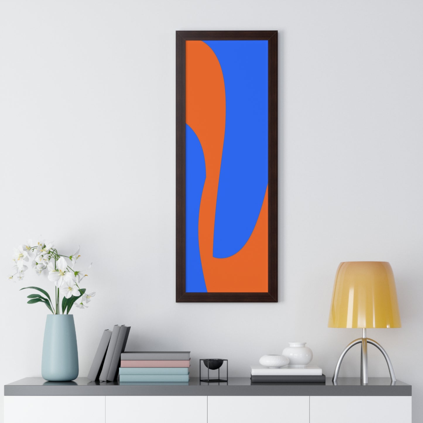 Orange and Blue Poster