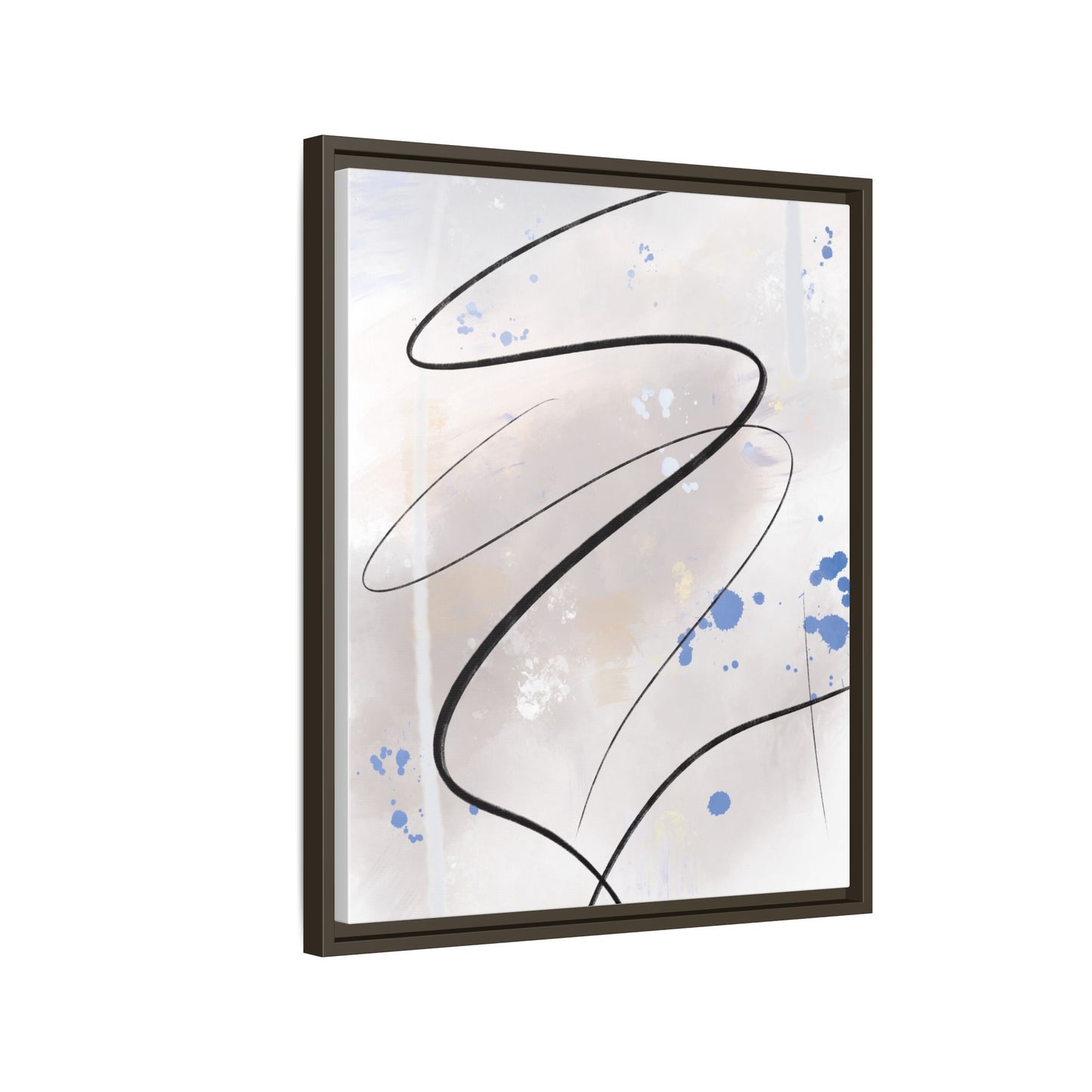 Framed Abstract Canvas Art - Modern Multi-Color Wall Decor