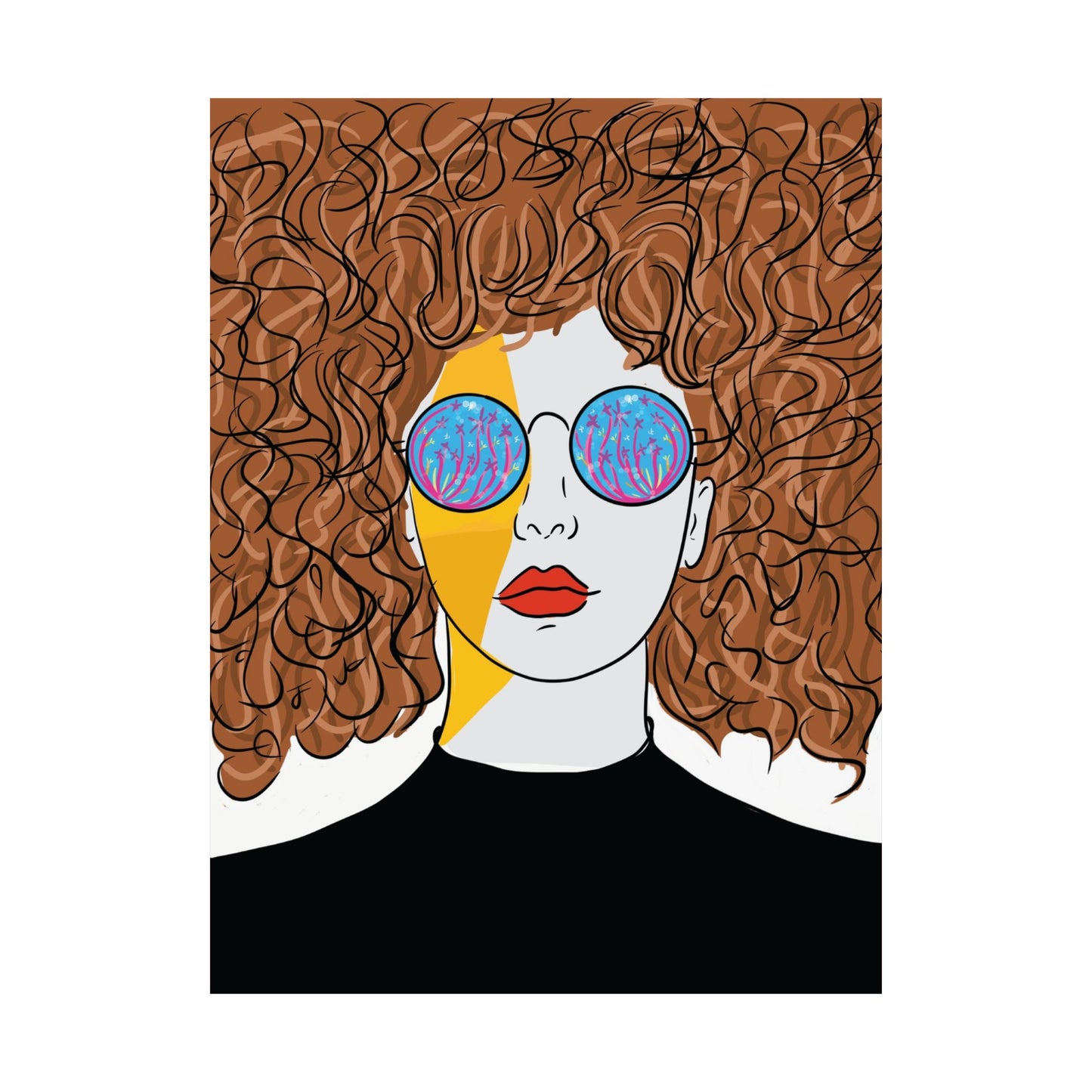 Retro Sunglasses Art Print poster