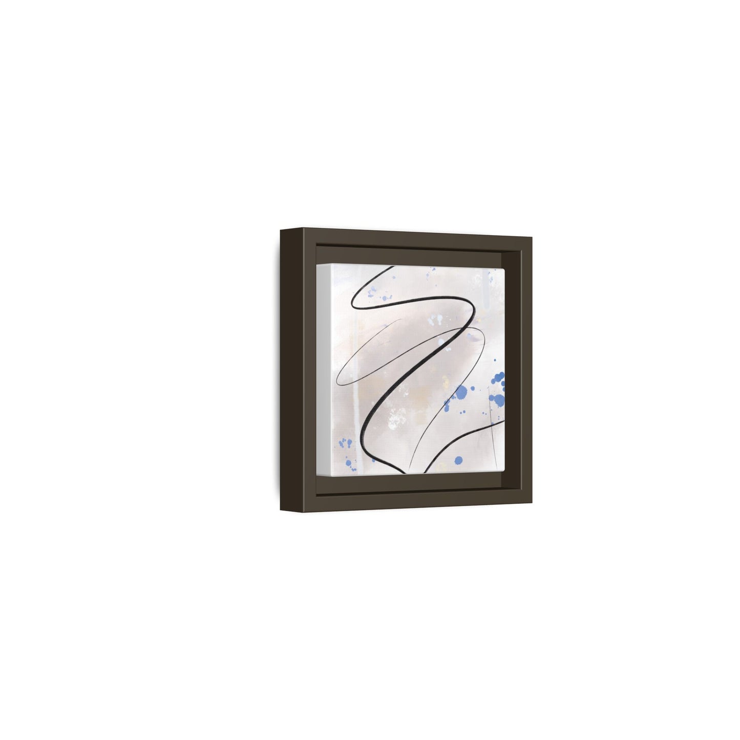 Framed Abstract Canvas Art - Modern Multi-Color Wall Decor