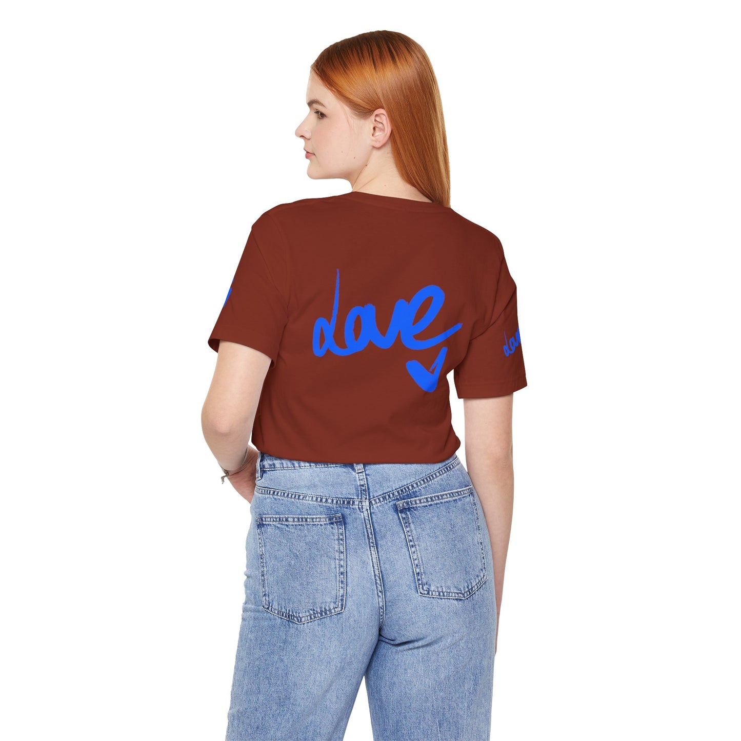 Casual Unisex Tee - Stylish 'dave' Graphic Short Sleeve Shirt