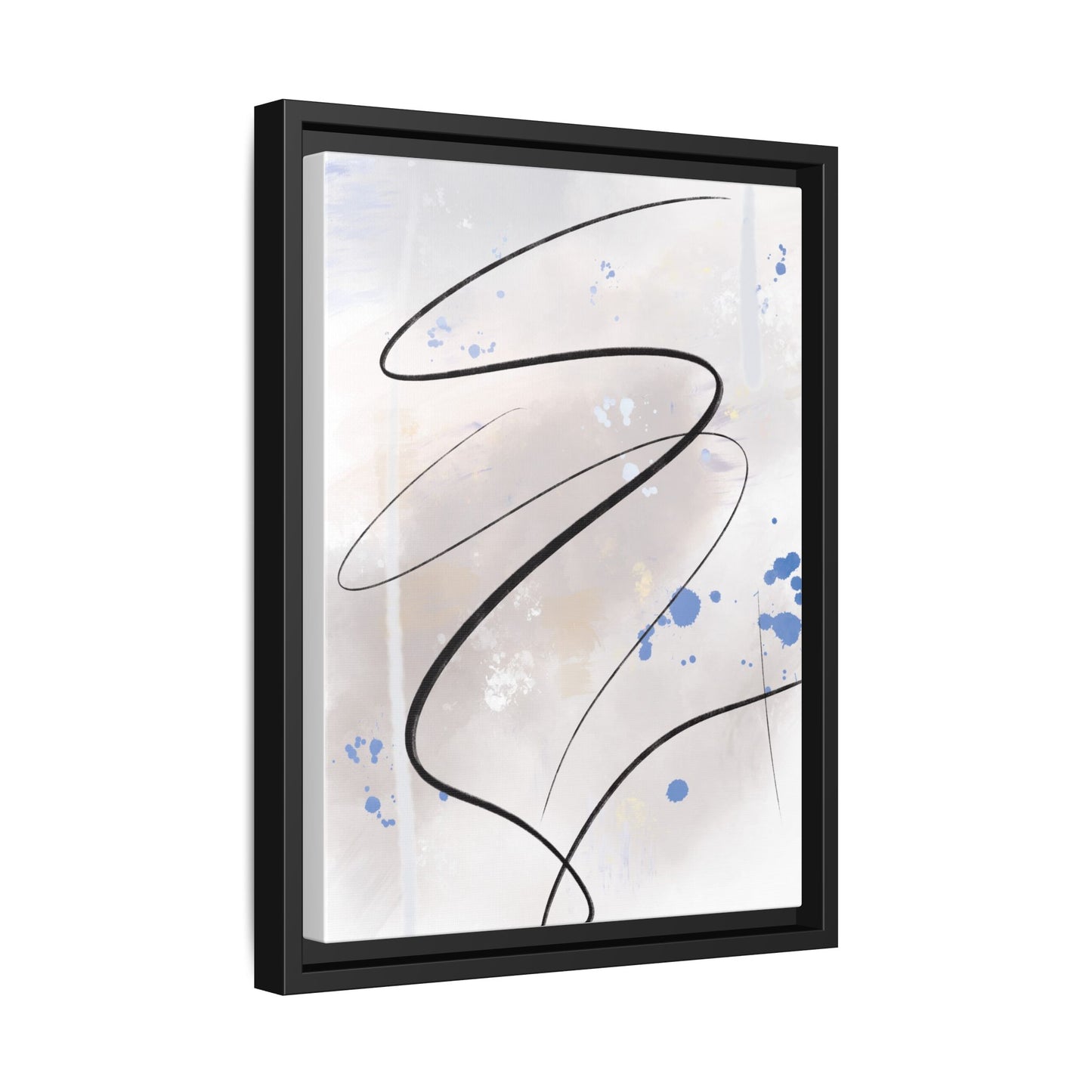 Framed Abstract Canvas Art - Modern Multi-Color Wall Decor