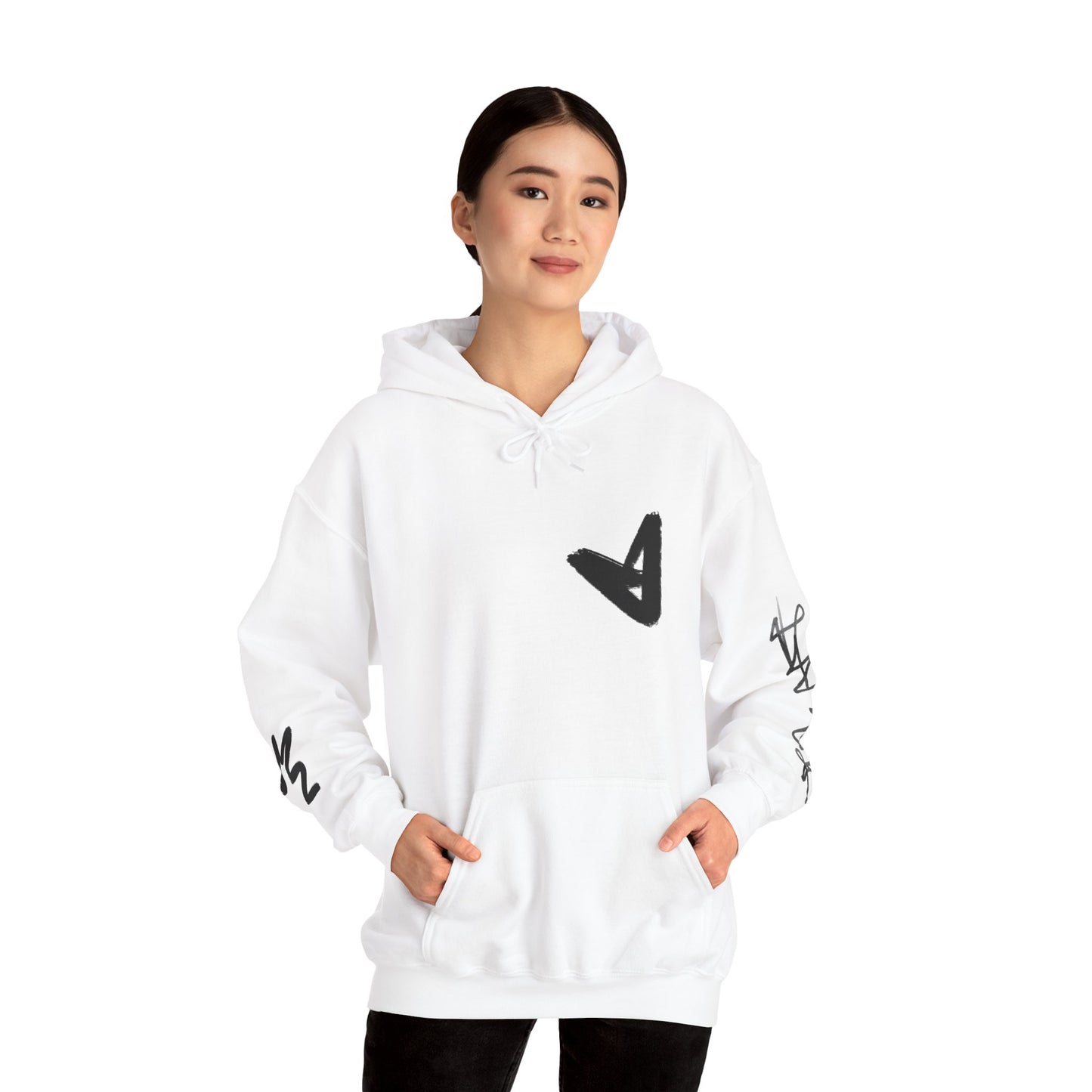 Black hart hoddie