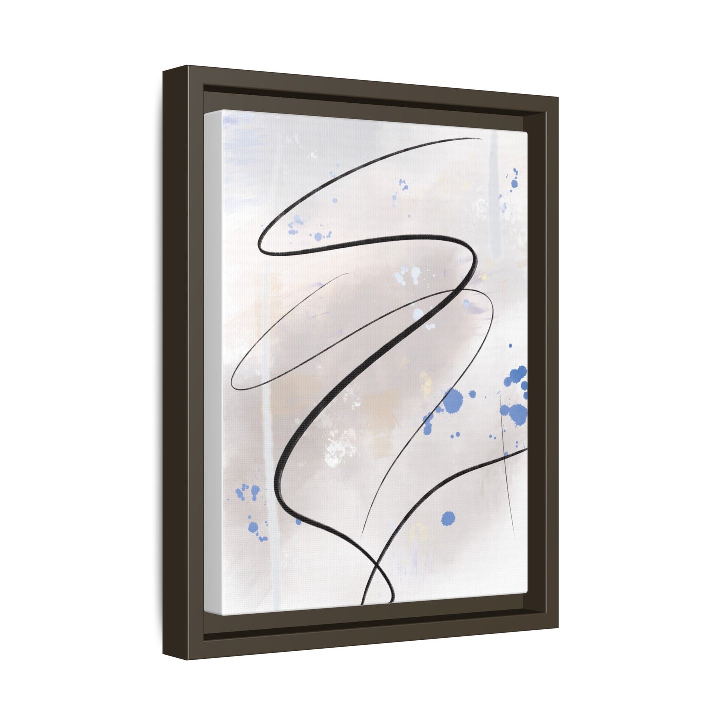 Framed Abstract Canvas Art - Modern Multi-Color Wall Decor