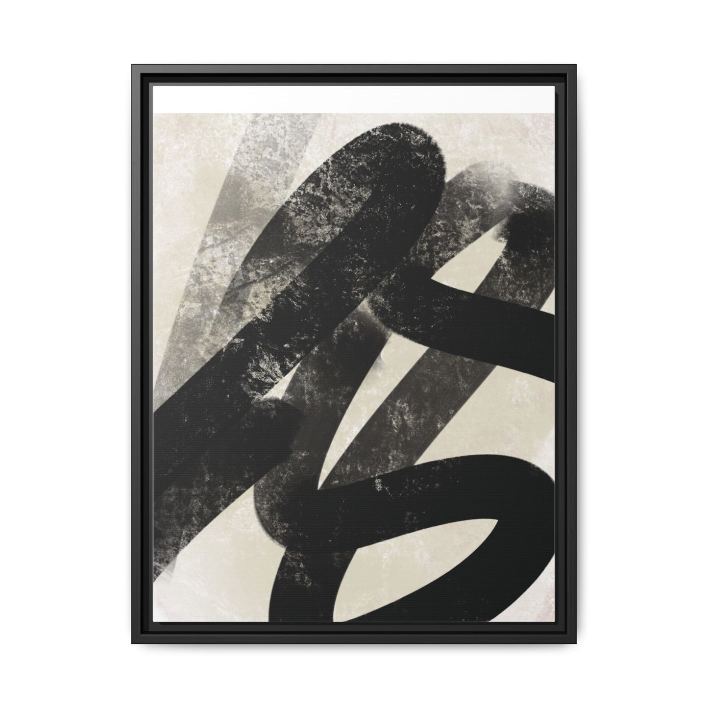 Modern Abstract Framed Canvas Art - Multi-Color Decorative Wall Decor