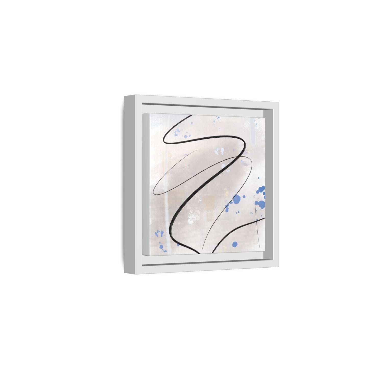 Framed Abstract Canvas Art - Modern Multi-Color Wall Decor