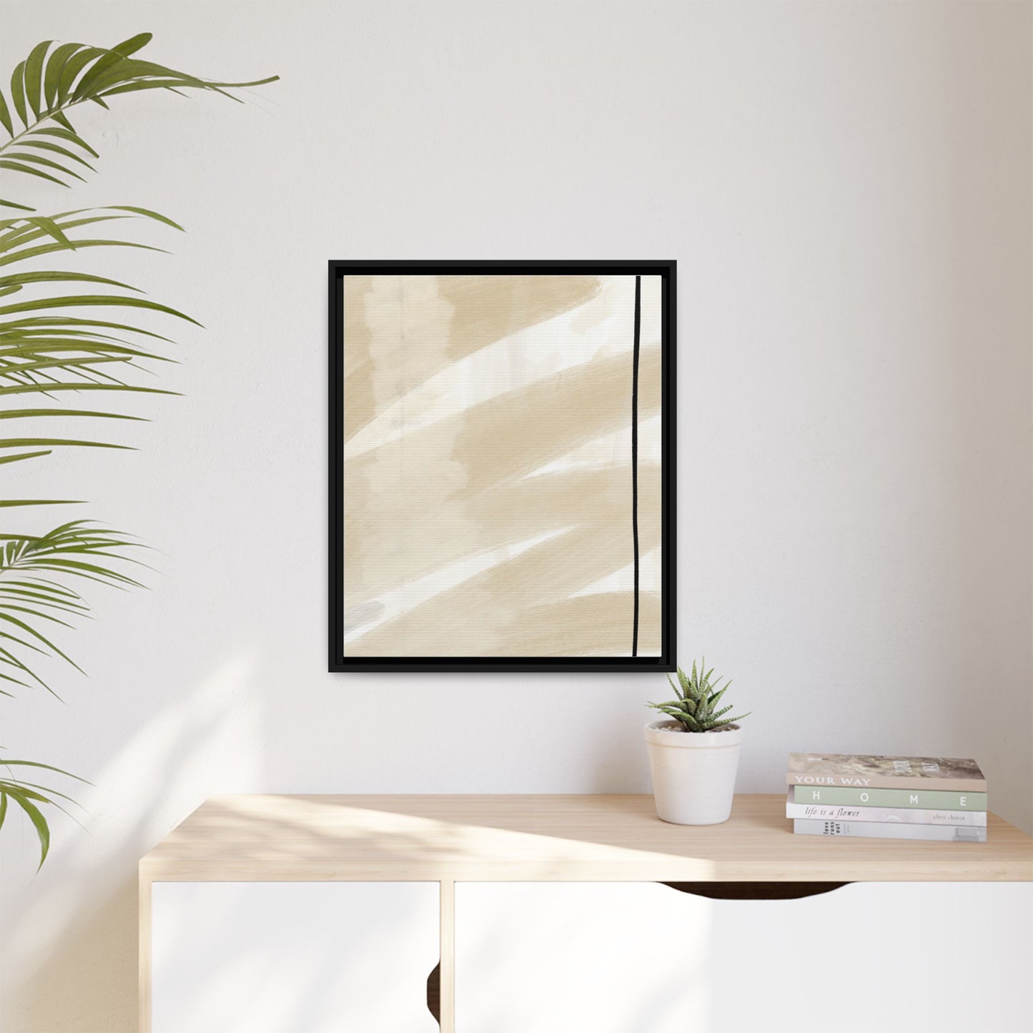 Modern Abstract Framed Canvas Art - Multi-color Wall Decor