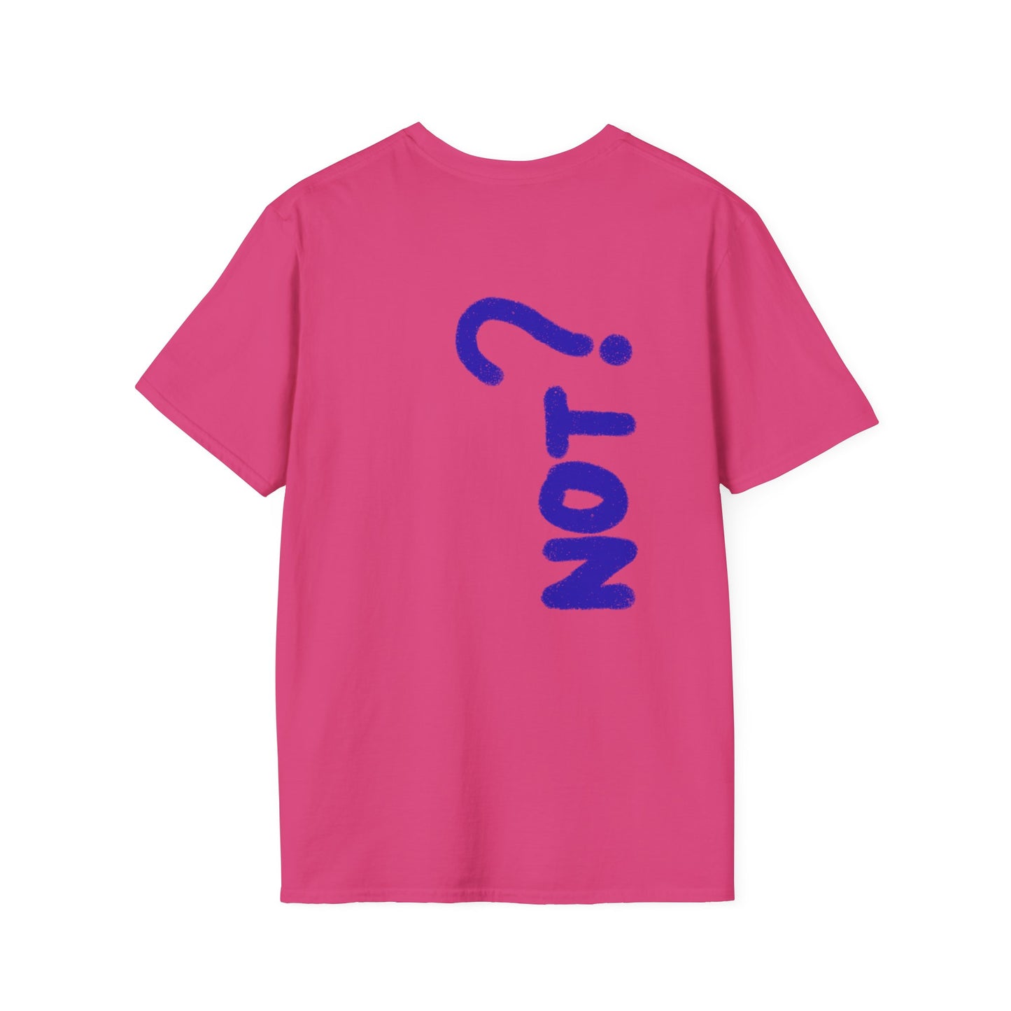 Unisex Softstyle T-Shirt - Blue 'Y' & 'NOT?'