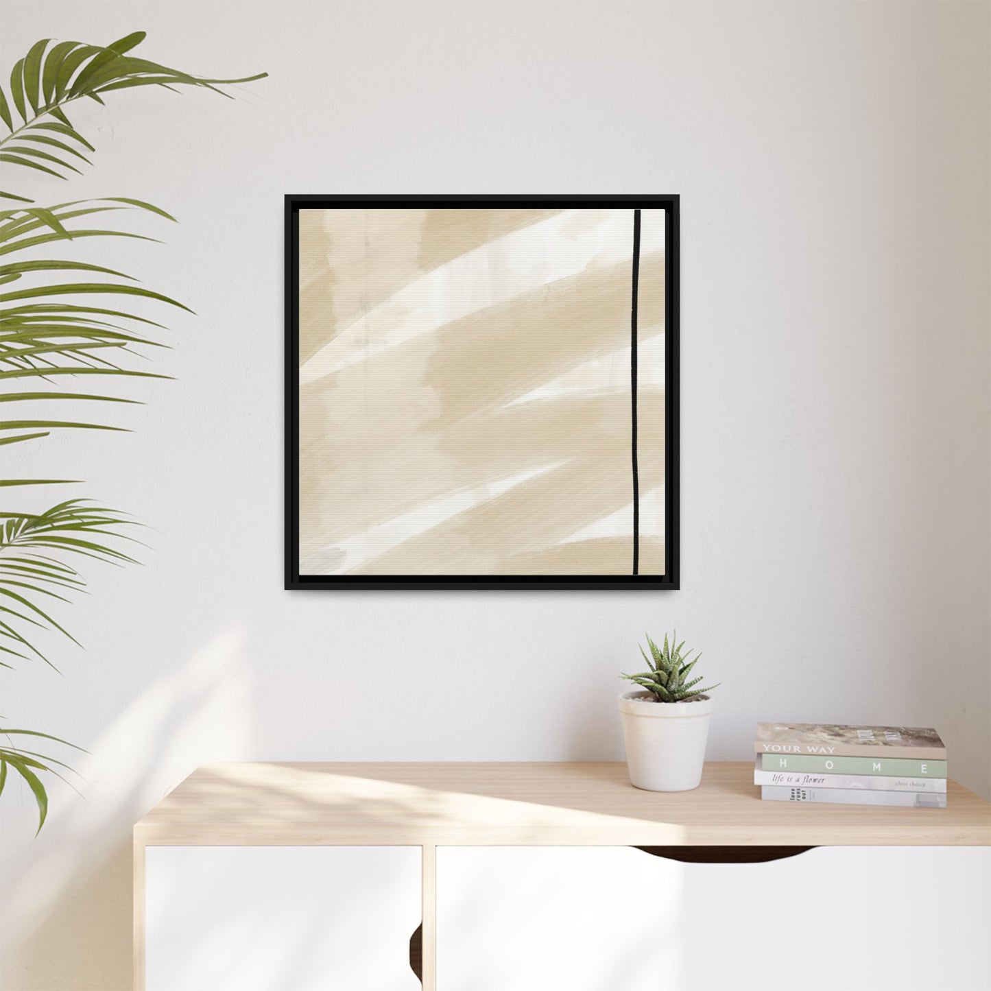 Modern Abstract Framed Canvas Art - Multi-color Wall Decor
