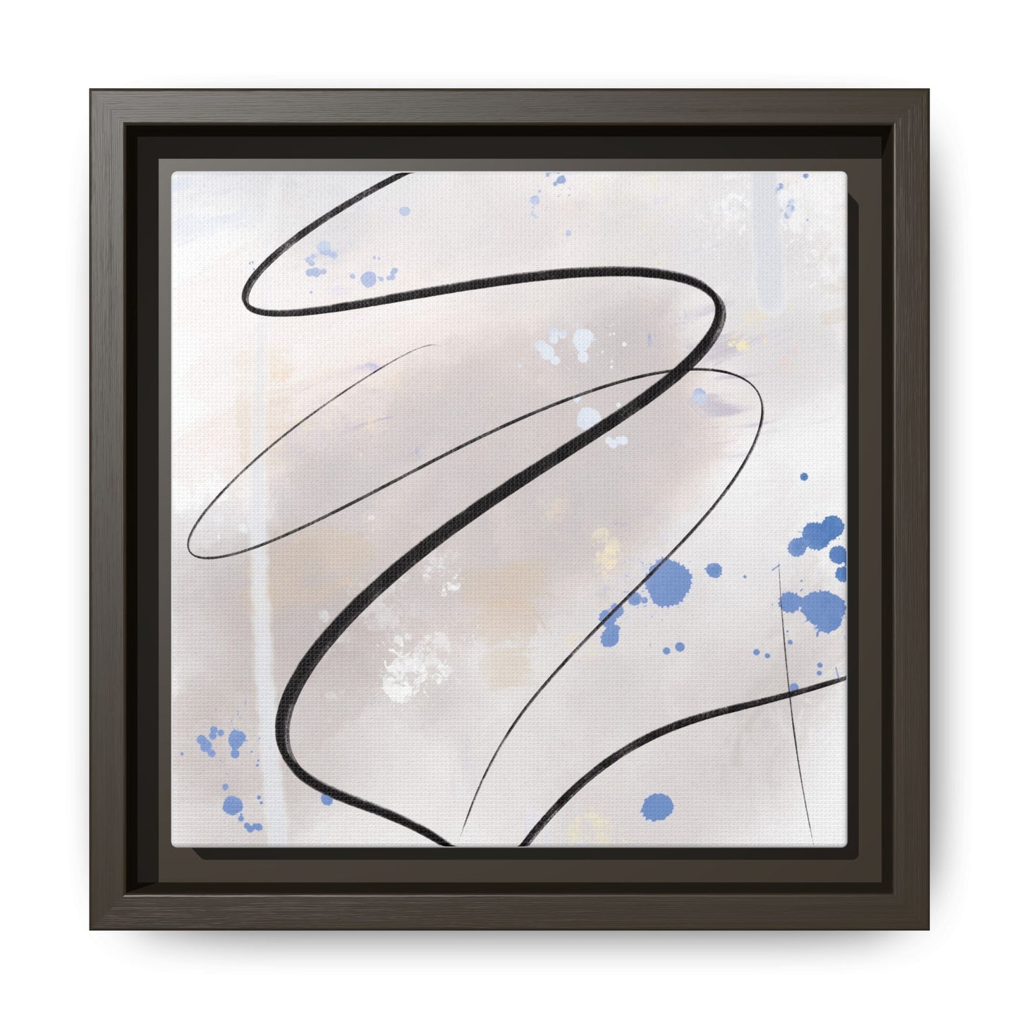 Framed Abstract Canvas Art - Modern Multi-Color Wall Decor