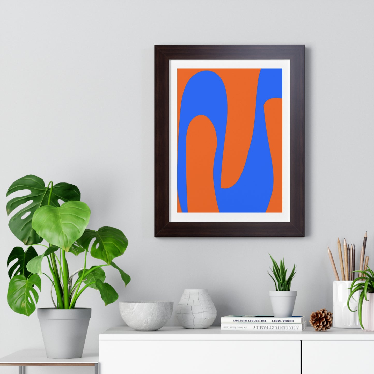 Orange and Blue Poster