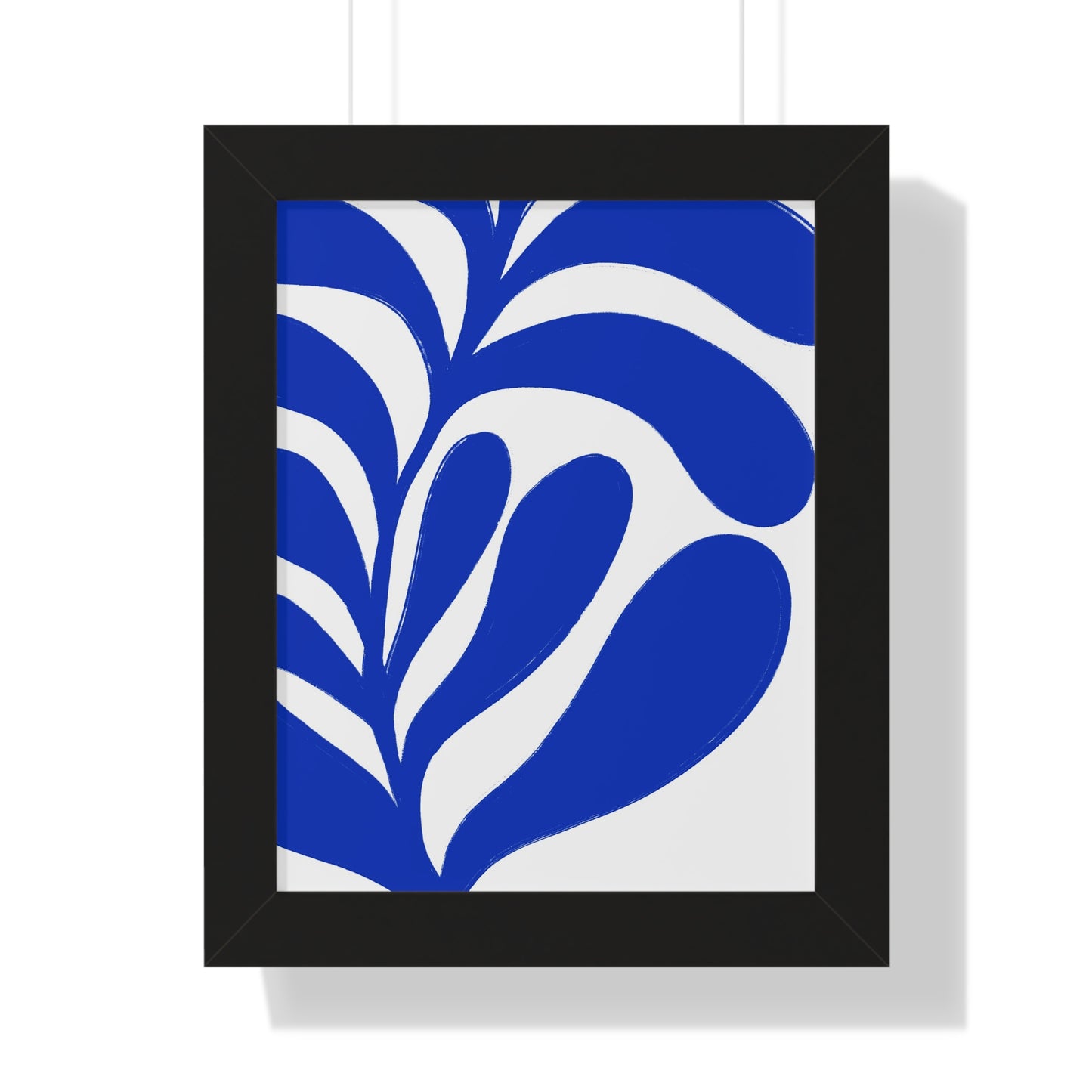 Botanical Blue Art Framed Poster