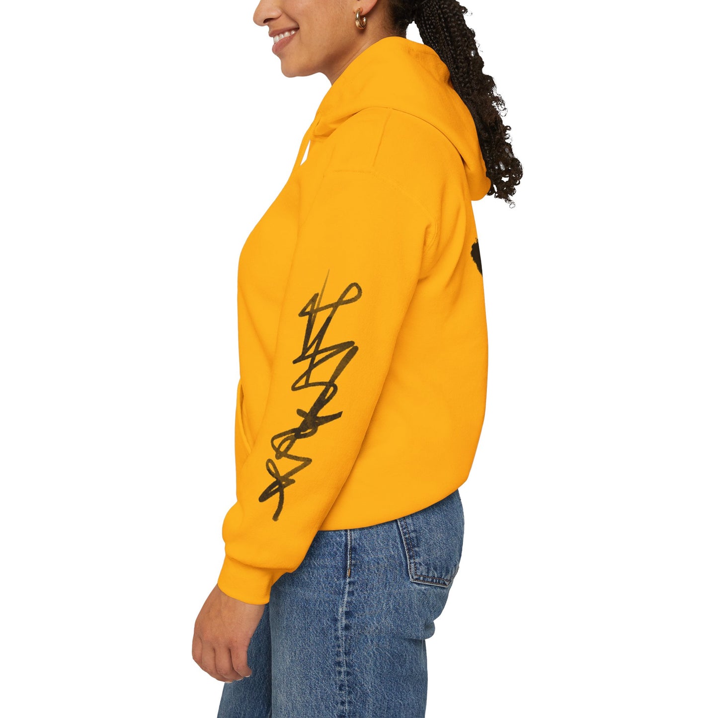 Black hart hoddie