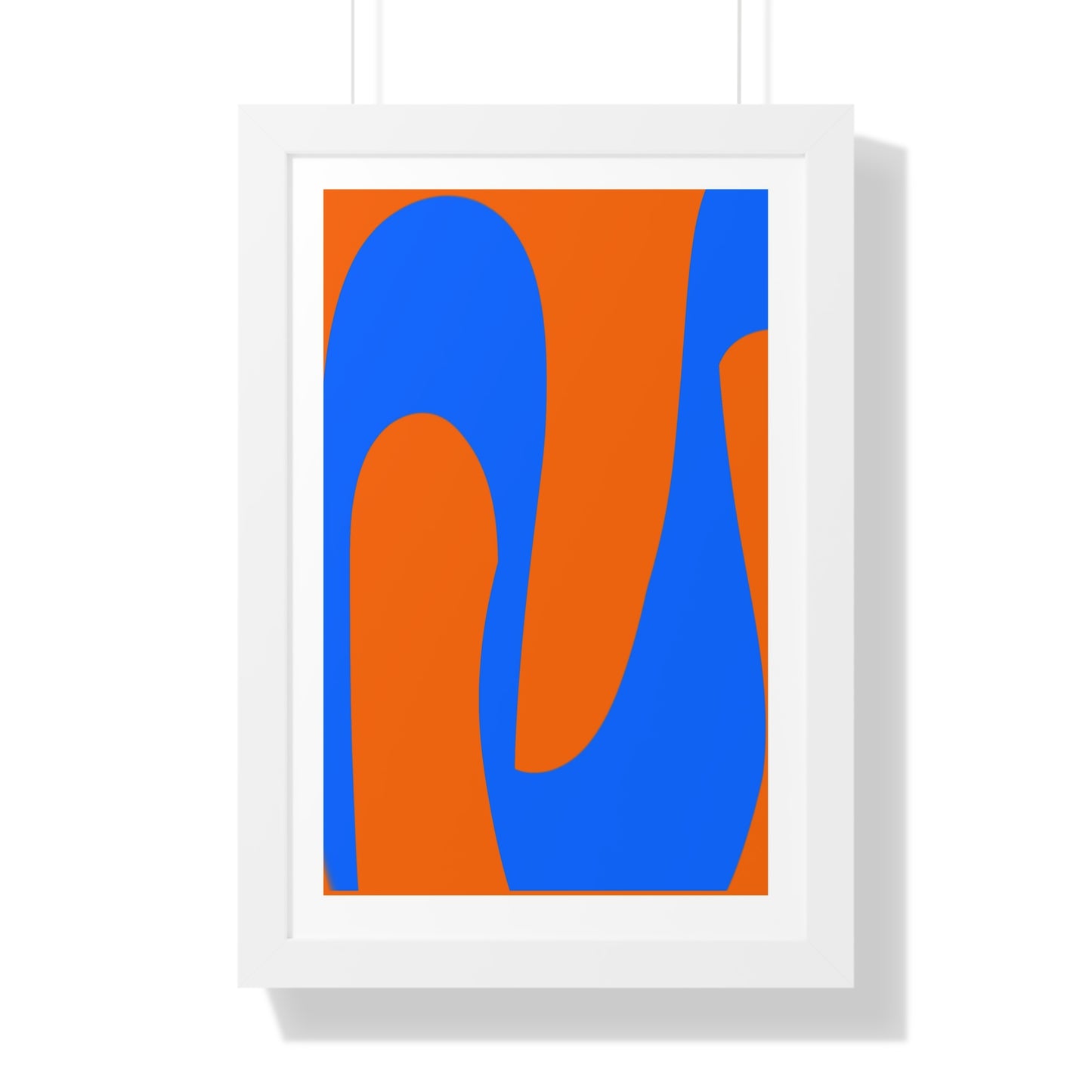 Orange and Blue Poster