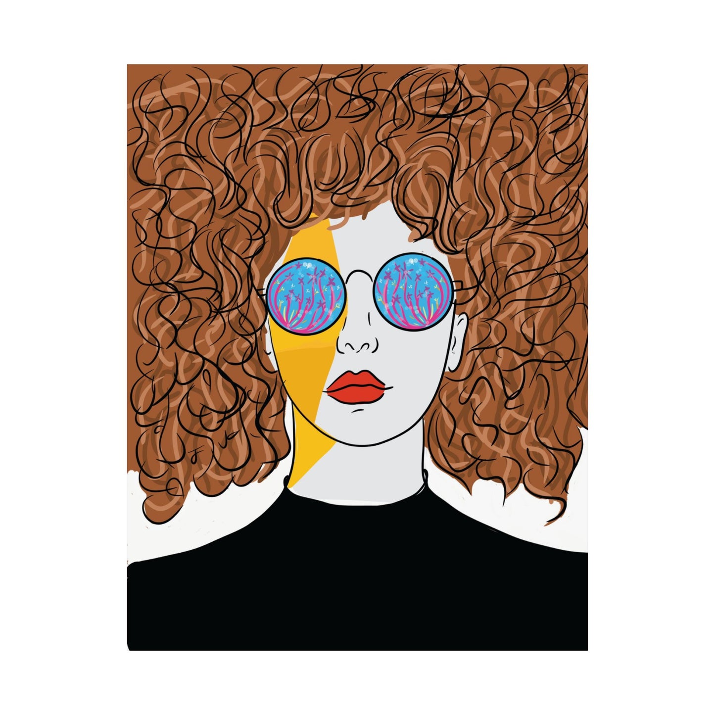 Retro Sunglasses Art Print poster