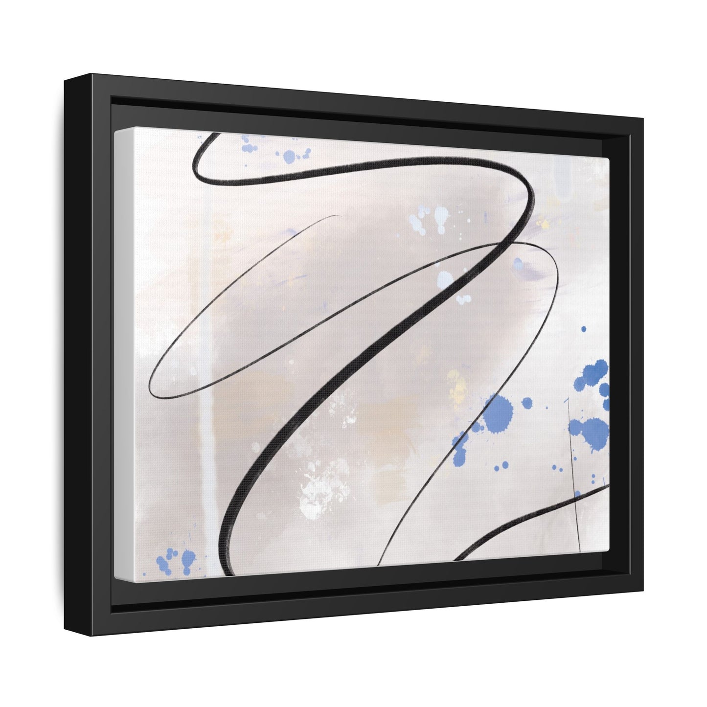 Framed Abstract Canvas Art - Modern Multi-Color Wall Decor