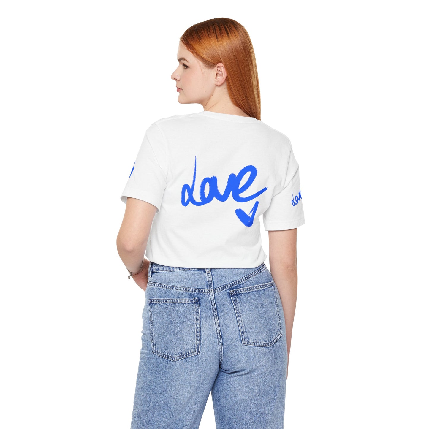 Casual Unisex Tee - Stylish 'dave' Graphic Short Sleeve Shirt
