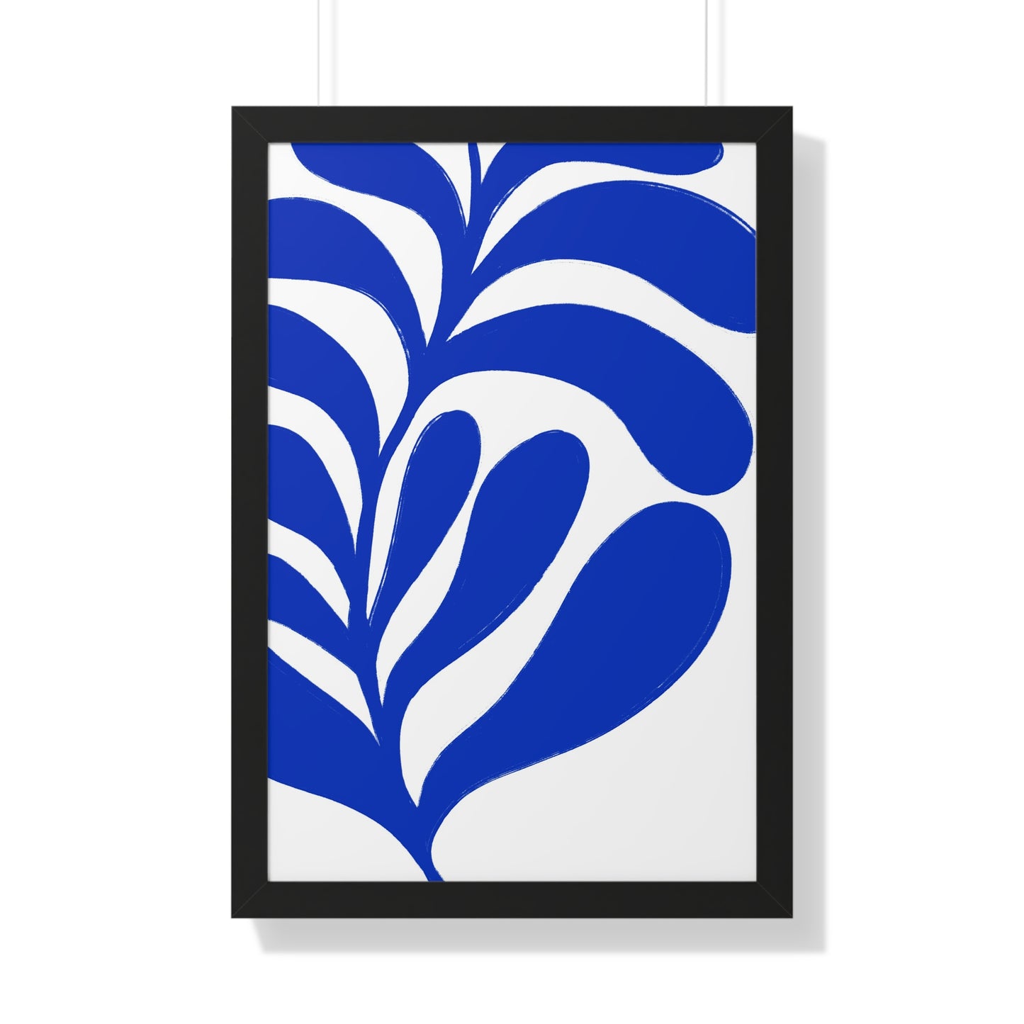 Botanical Blue Art Framed Poster