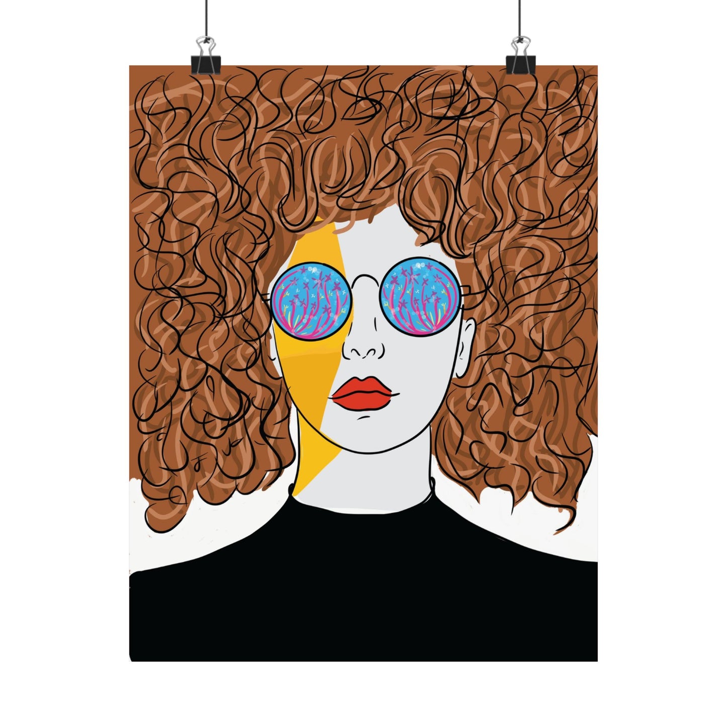 Retro Sunglasses Art Print poster