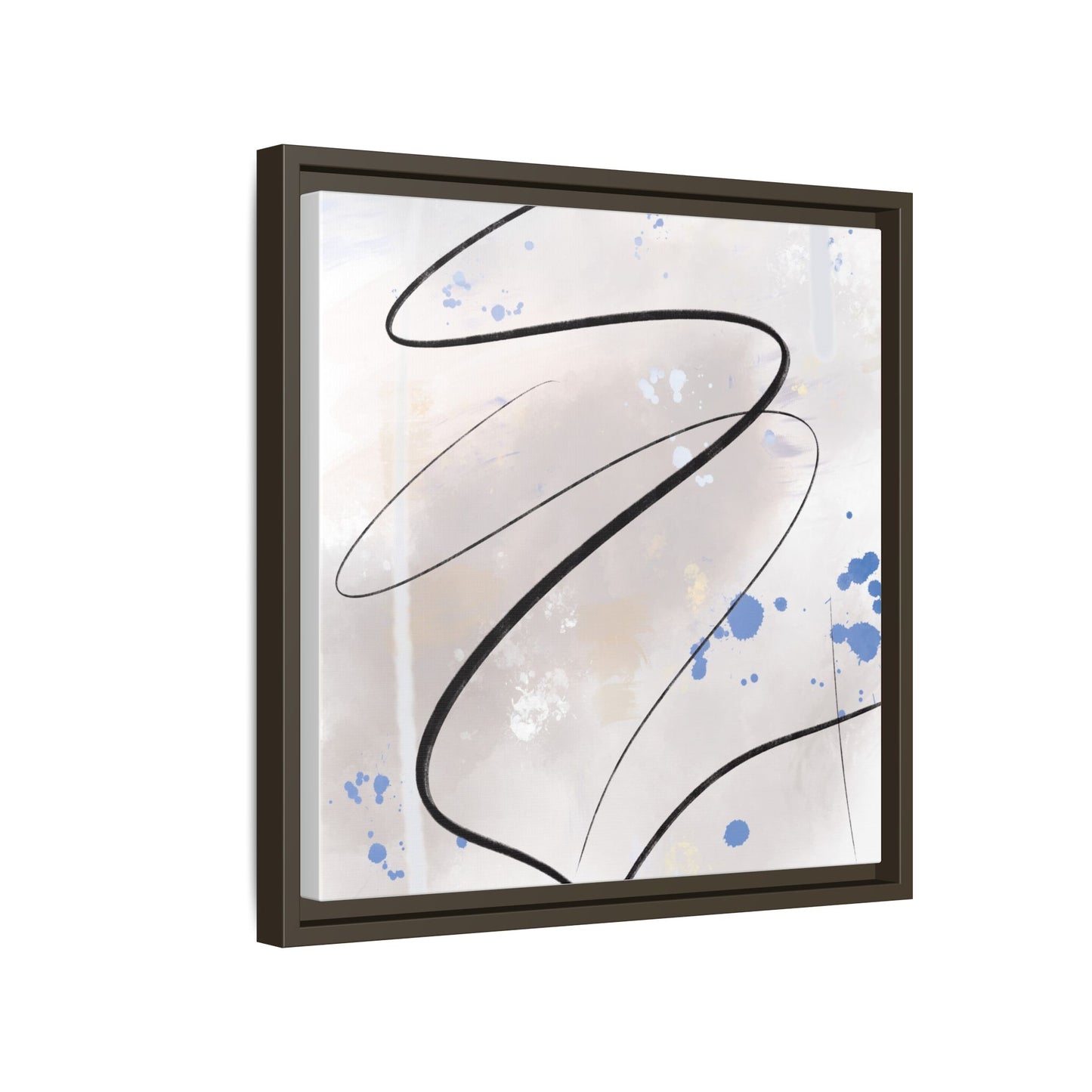 Framed Abstract Canvas Art - Modern Multi-Color Wall Decor