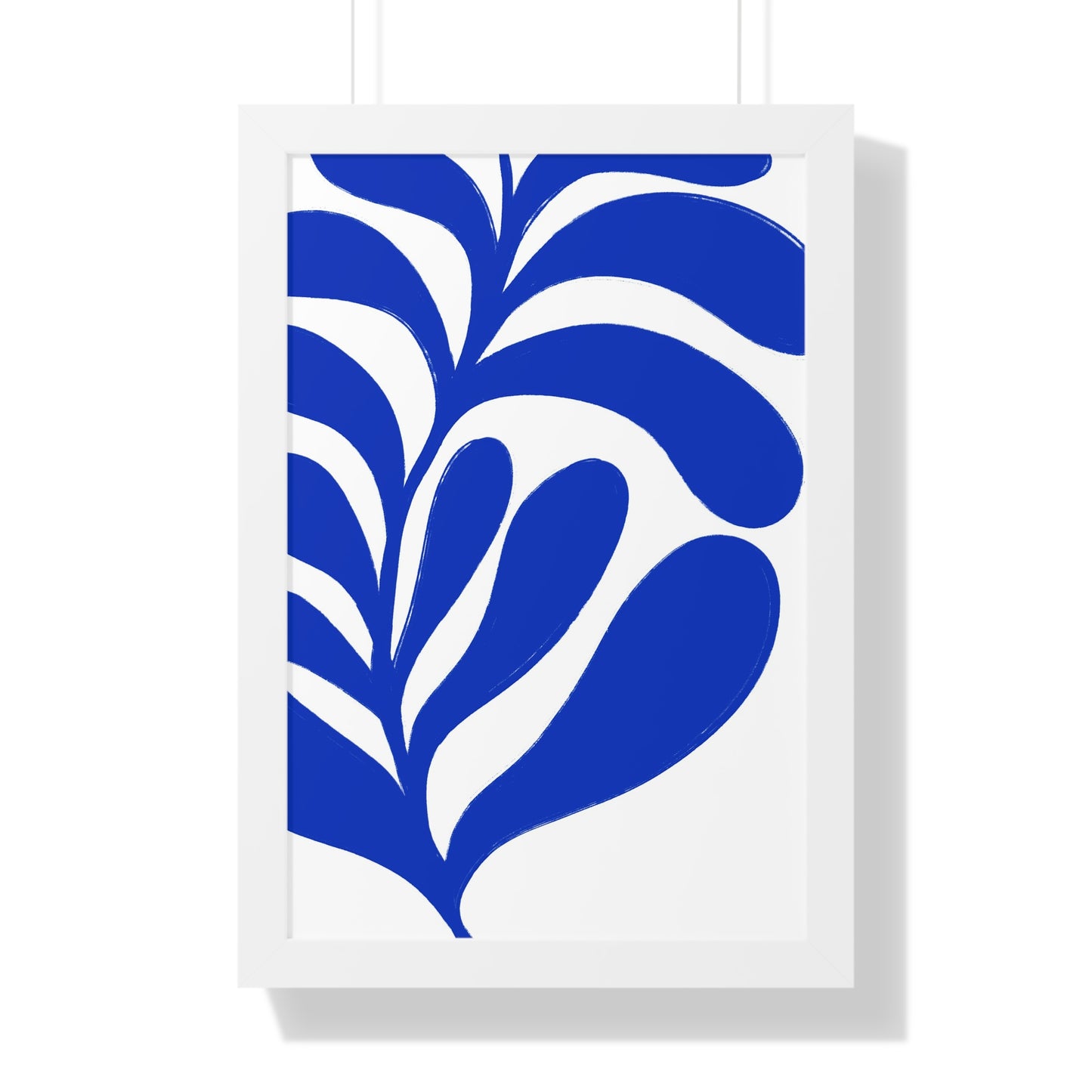 Botanical Blue Art Framed Poster