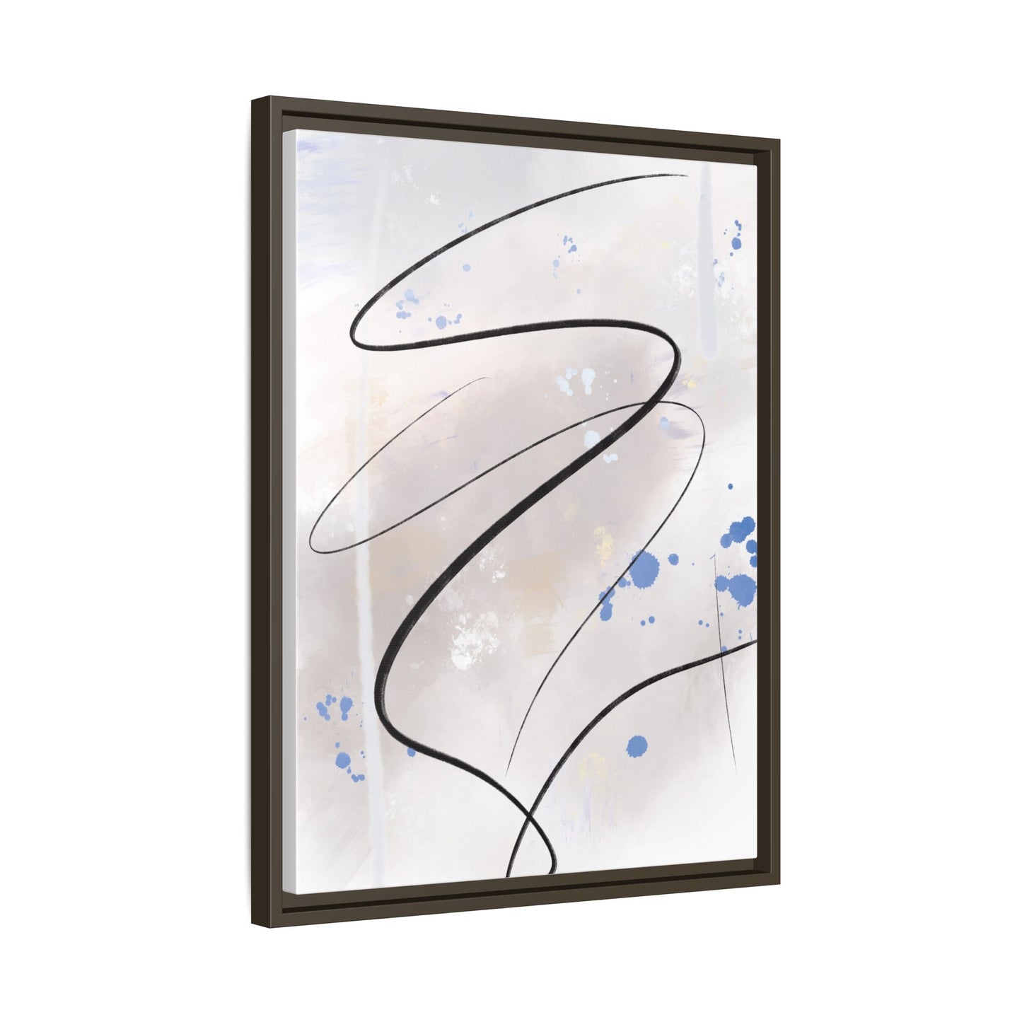 Framed Abstract Canvas Art - Modern Multi-Color Wall Decor