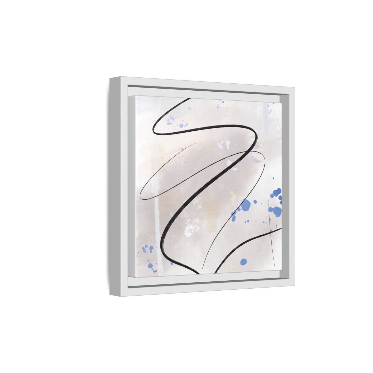Framed Abstract Canvas Art - Modern Multi-Color Wall Decor