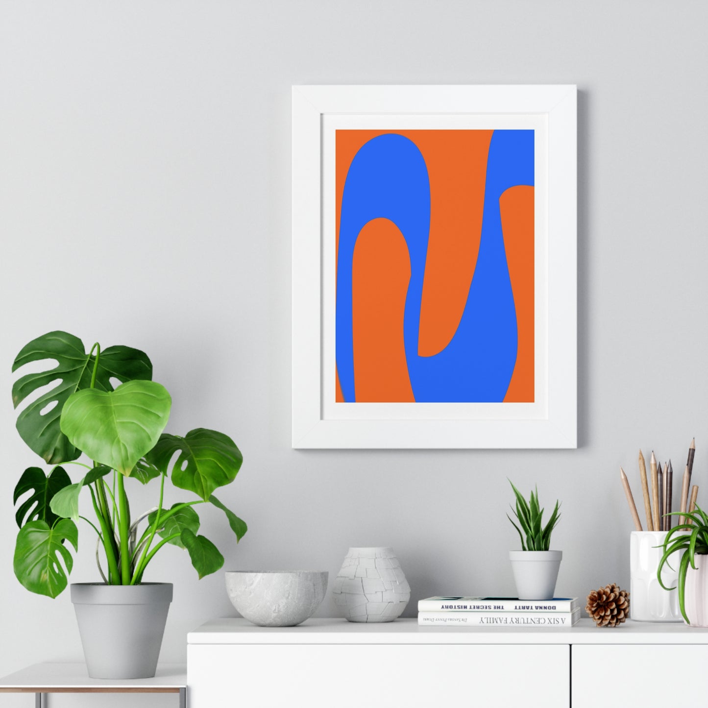 Orange and Blue Poster