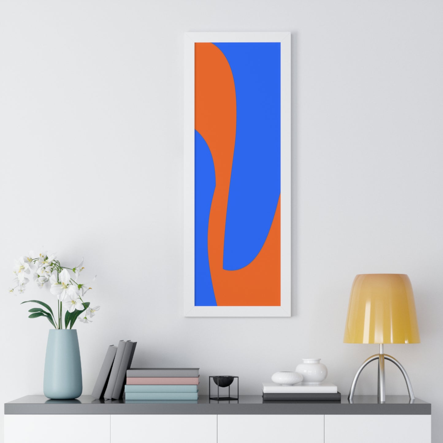 Orange and Blue Poster