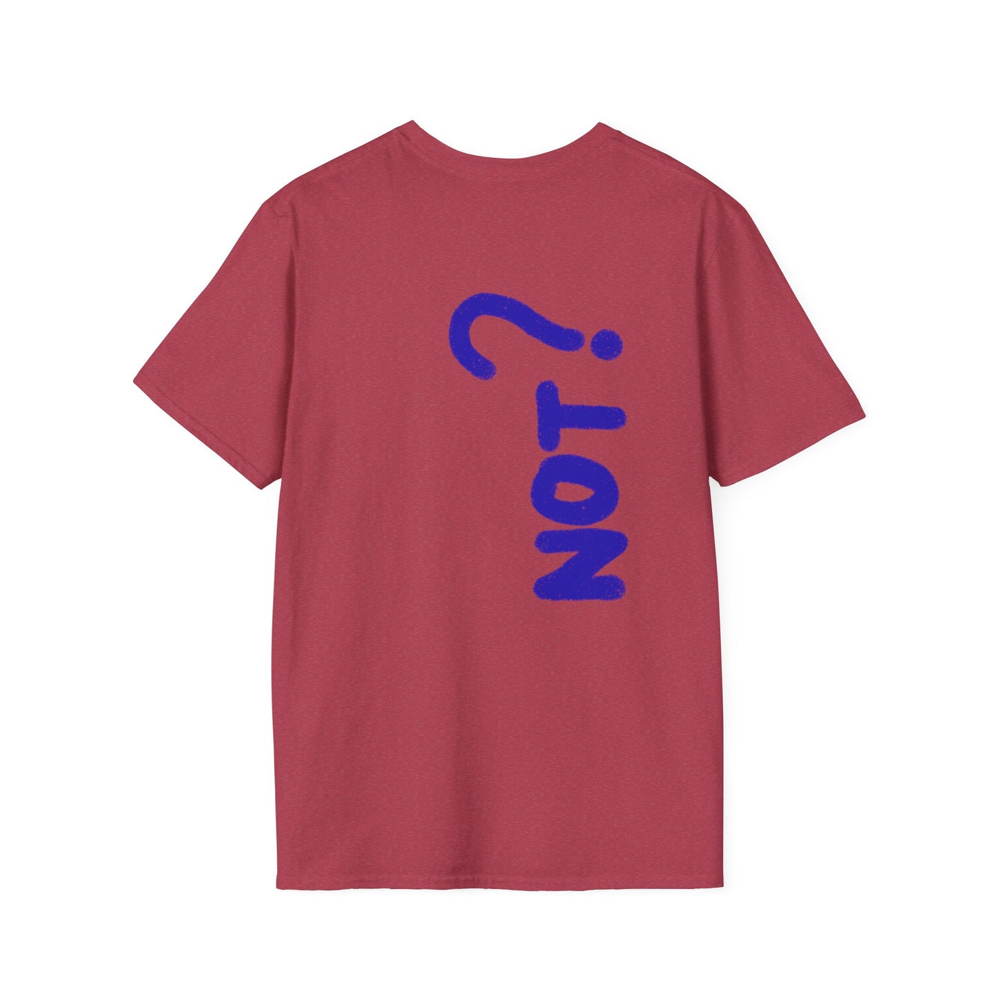 Unisex Softstyle T-Shirt - Blue 'Y' & 'NOT?'