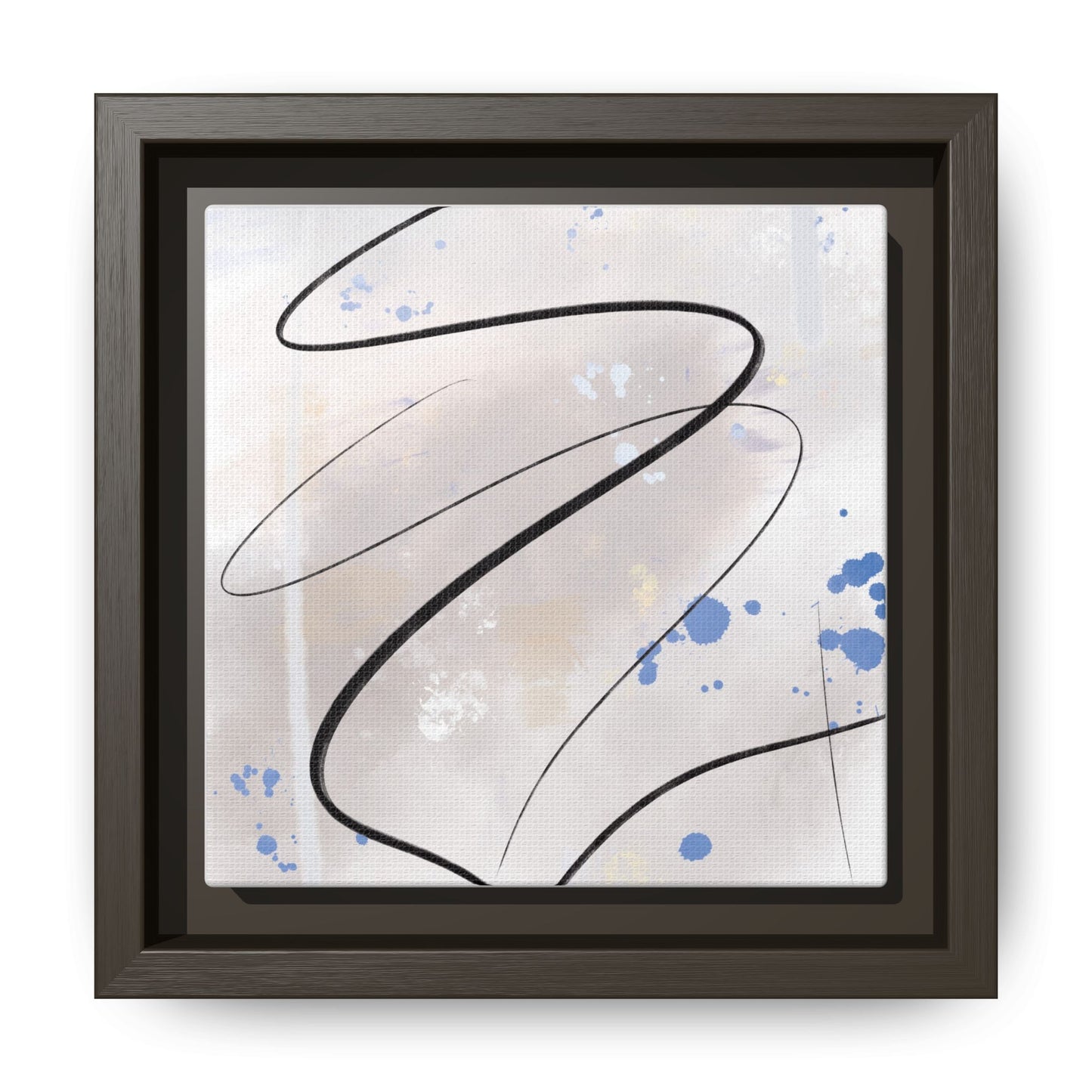 Framed Abstract Canvas Art - Modern Multi-Color Wall Decor