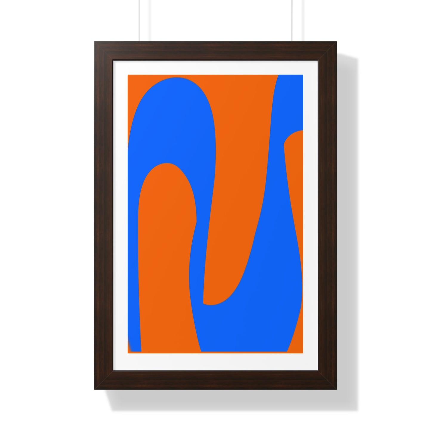 Orange and Blue Poster