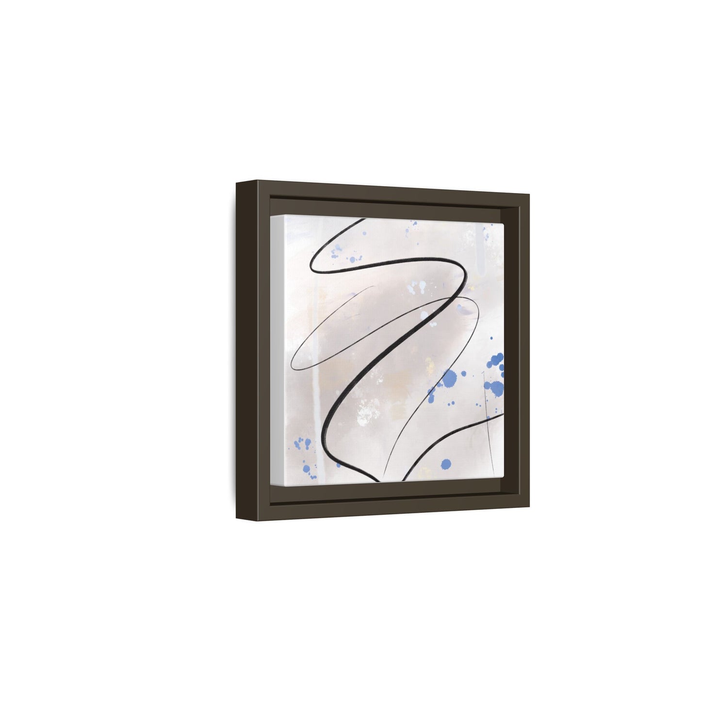 Framed Abstract Canvas Art - Modern Multi-Color Wall Decor