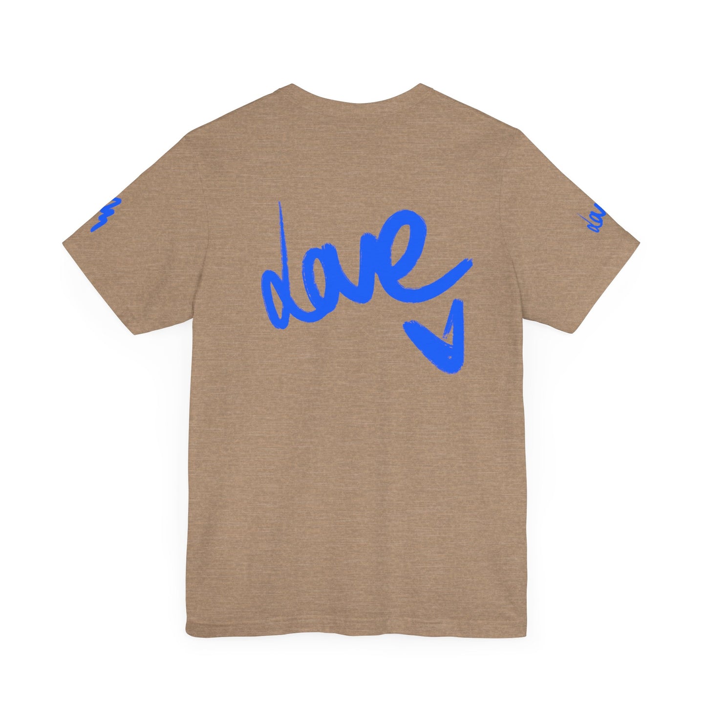 Casual Unisex Tee - Stylish 'dave' Graphic Short Sleeve Shirt